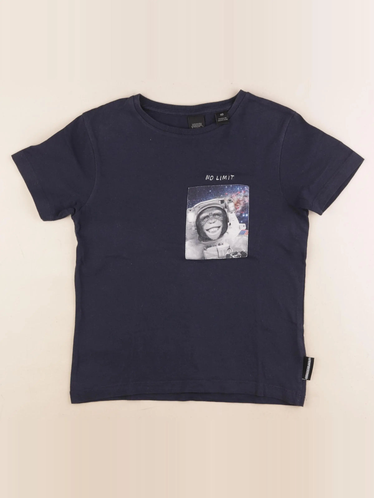 Le temps des cerises  - tee-shirt bleu - 10 ans