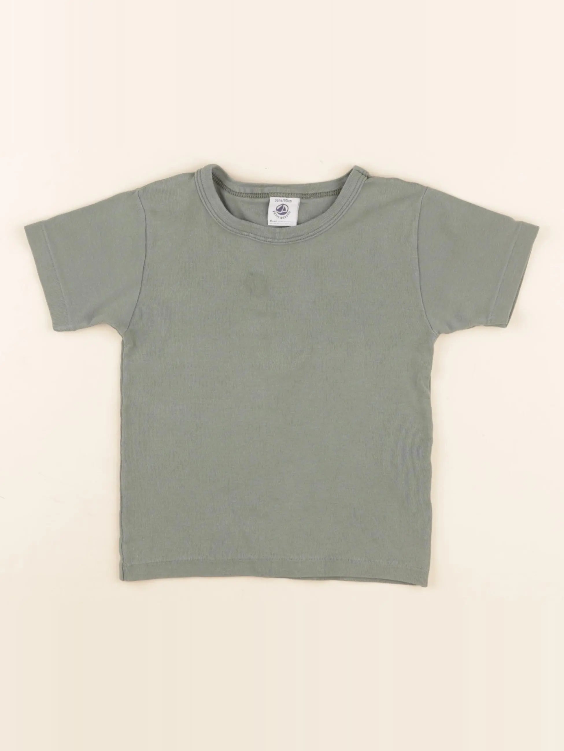 Petit Bateau - maillot de corps vert - 3 ans