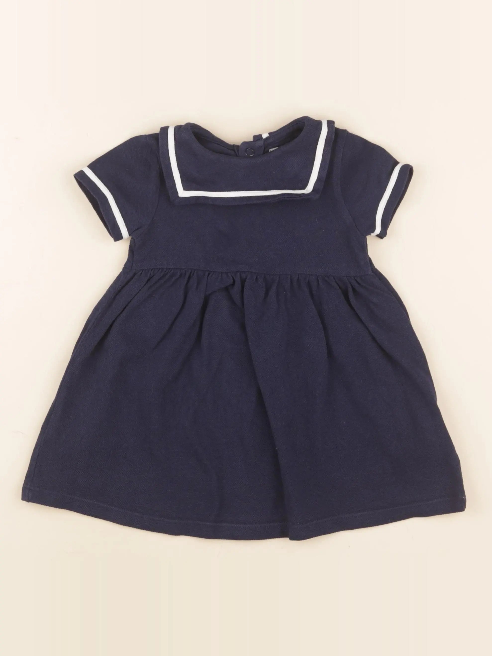 Cyrillus - robe bleu - 9 mois