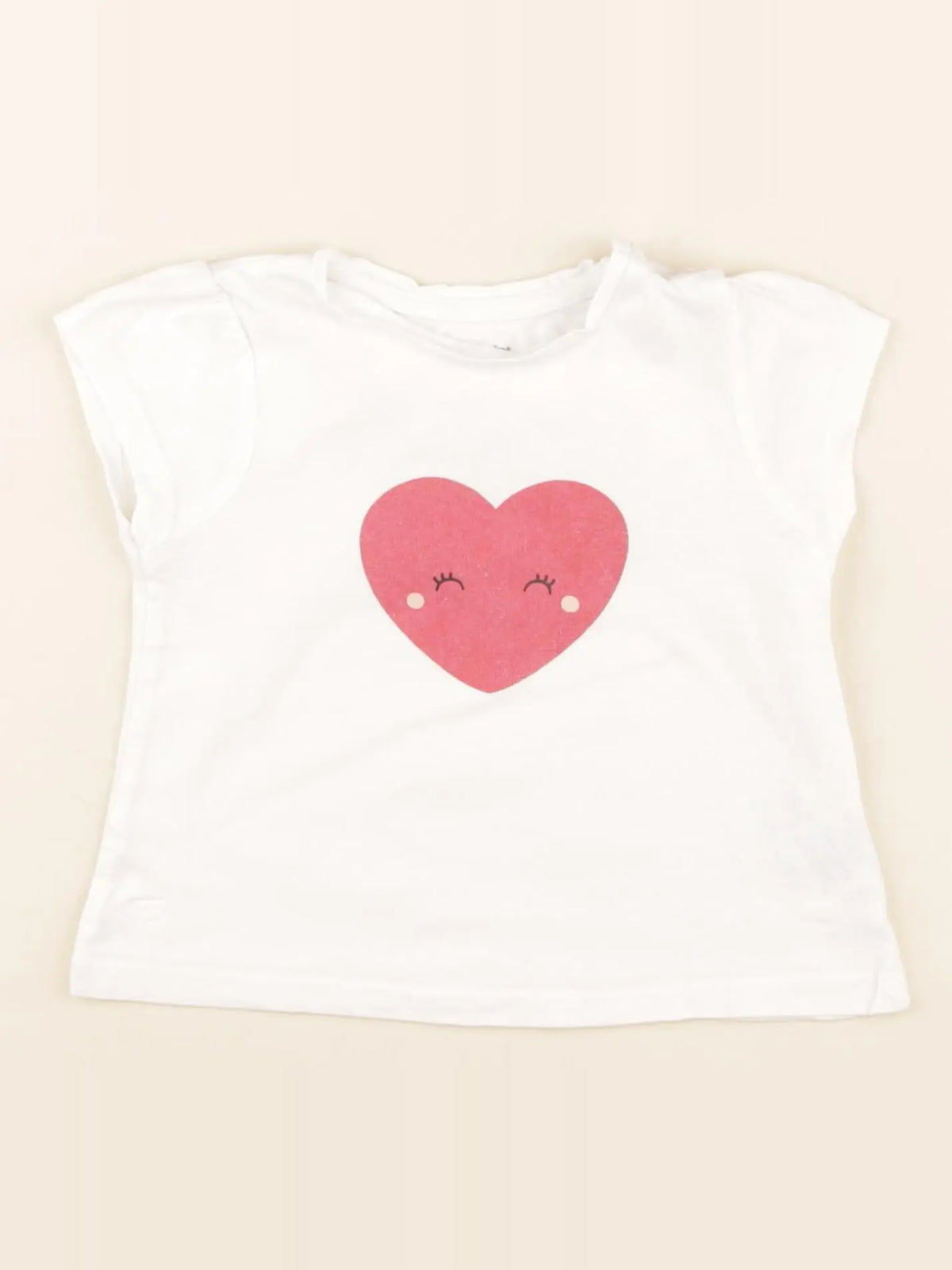 Vertbaudet - tee-shirt blanc - 12 mois