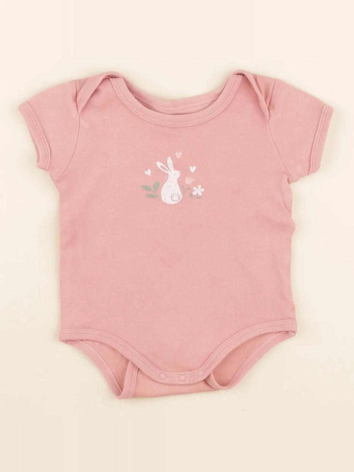 Vertbaudet - body rose - 9 mois