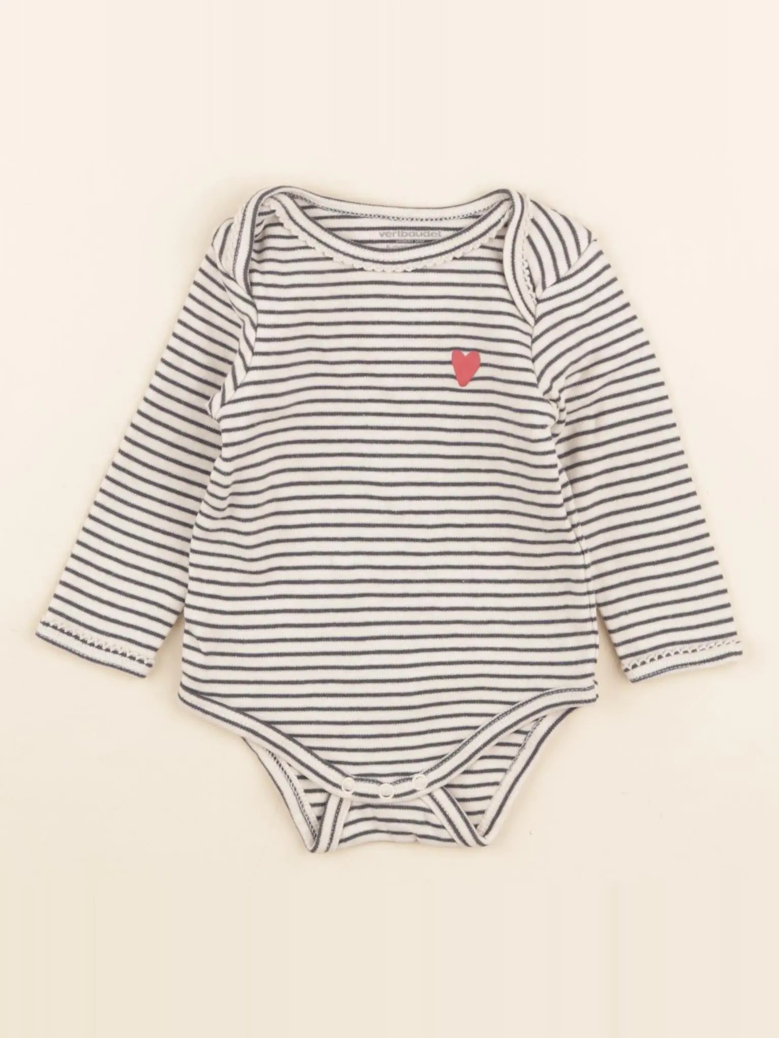 Vertbaudet - body bleu - 6 mois