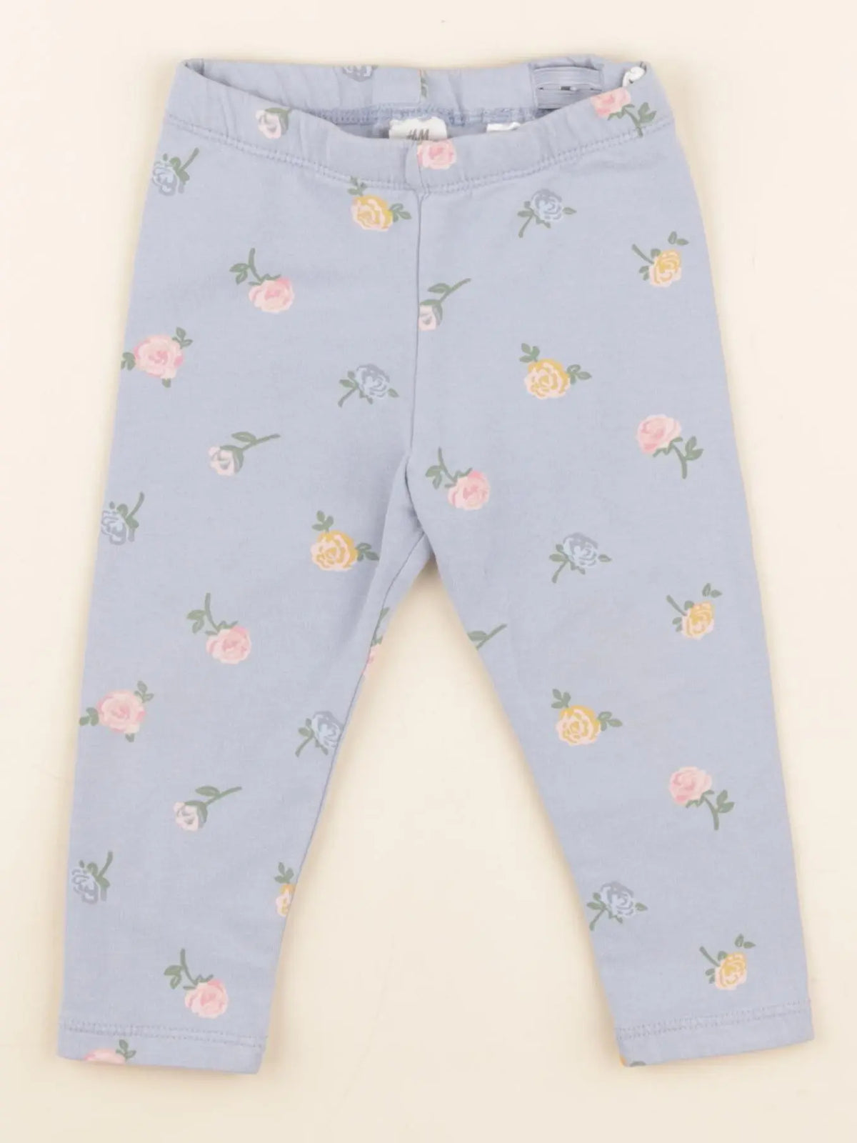 H&M - legging bleu - 9/12 mois