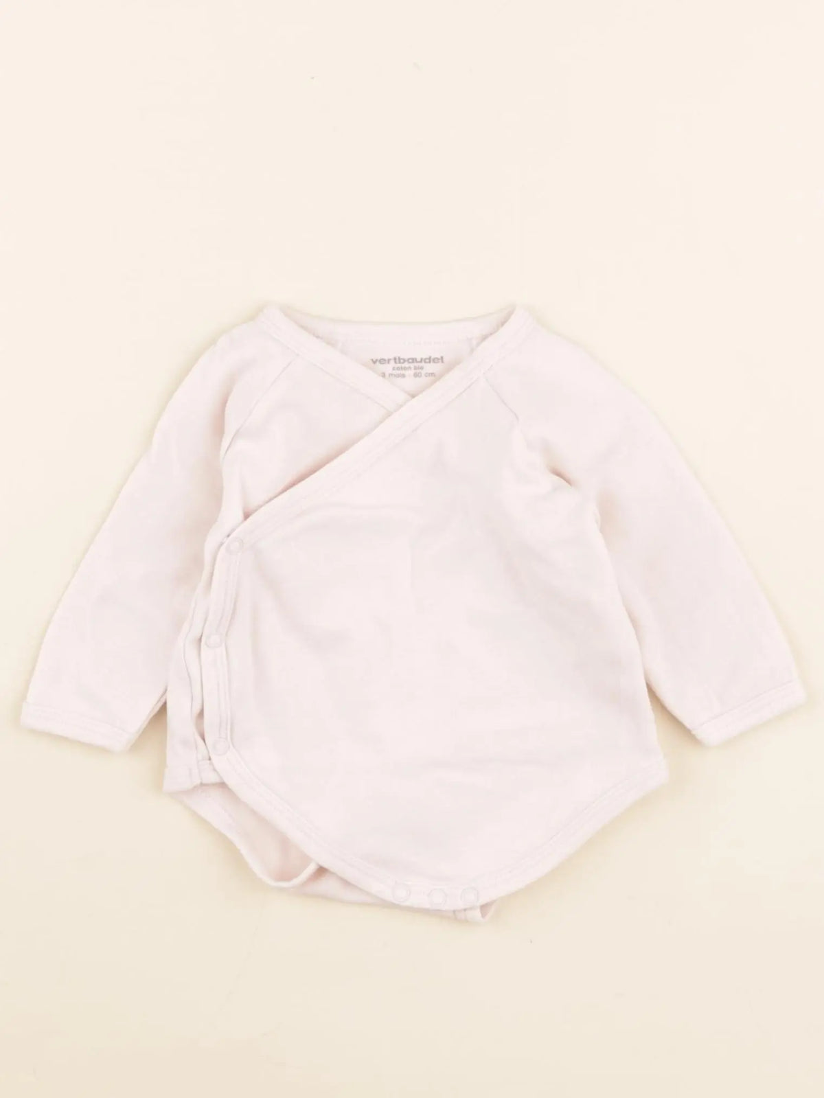Vertbaudet - body rose - 3 mois