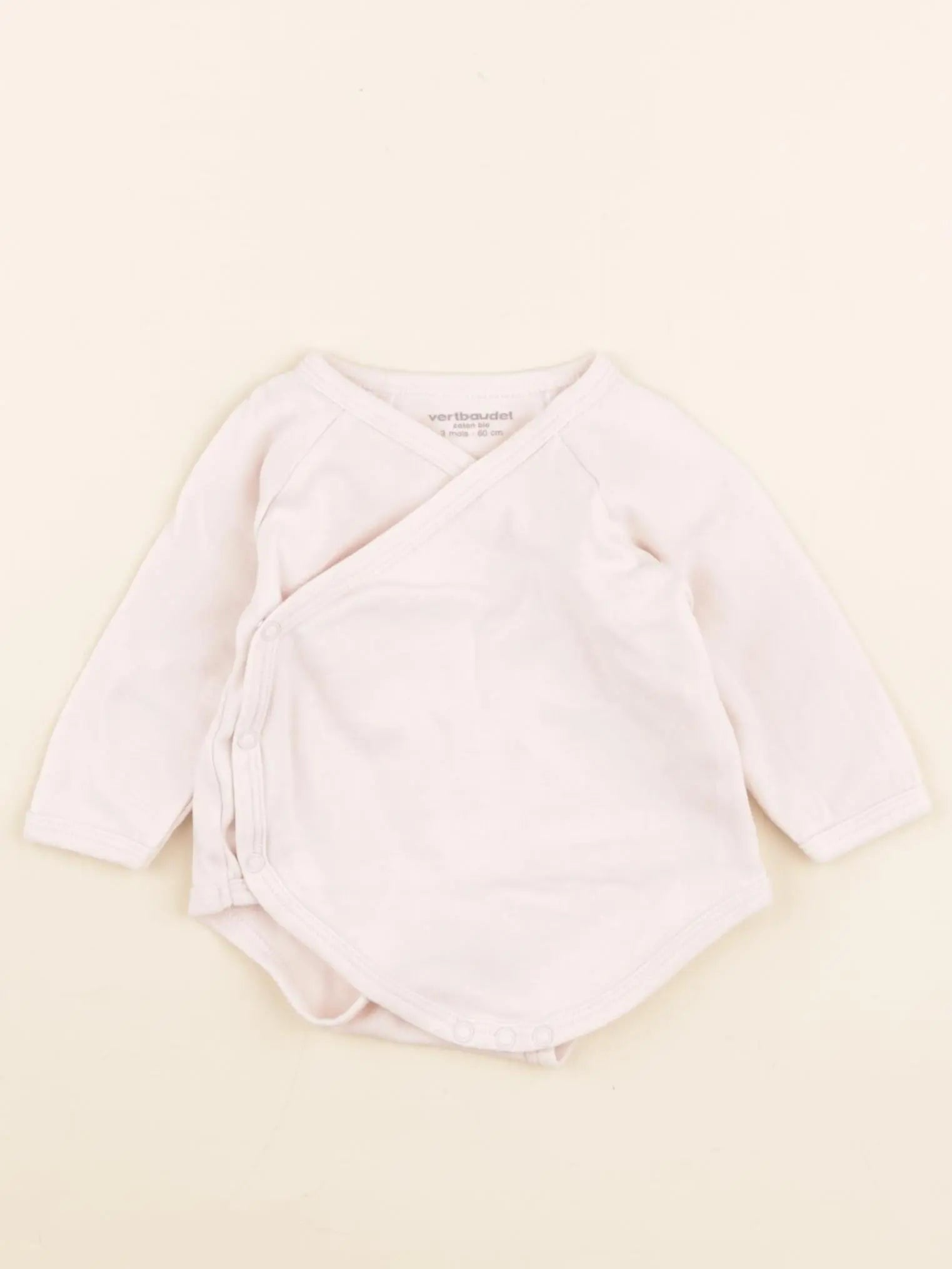 Vertbaudet - body rose - 3 mois