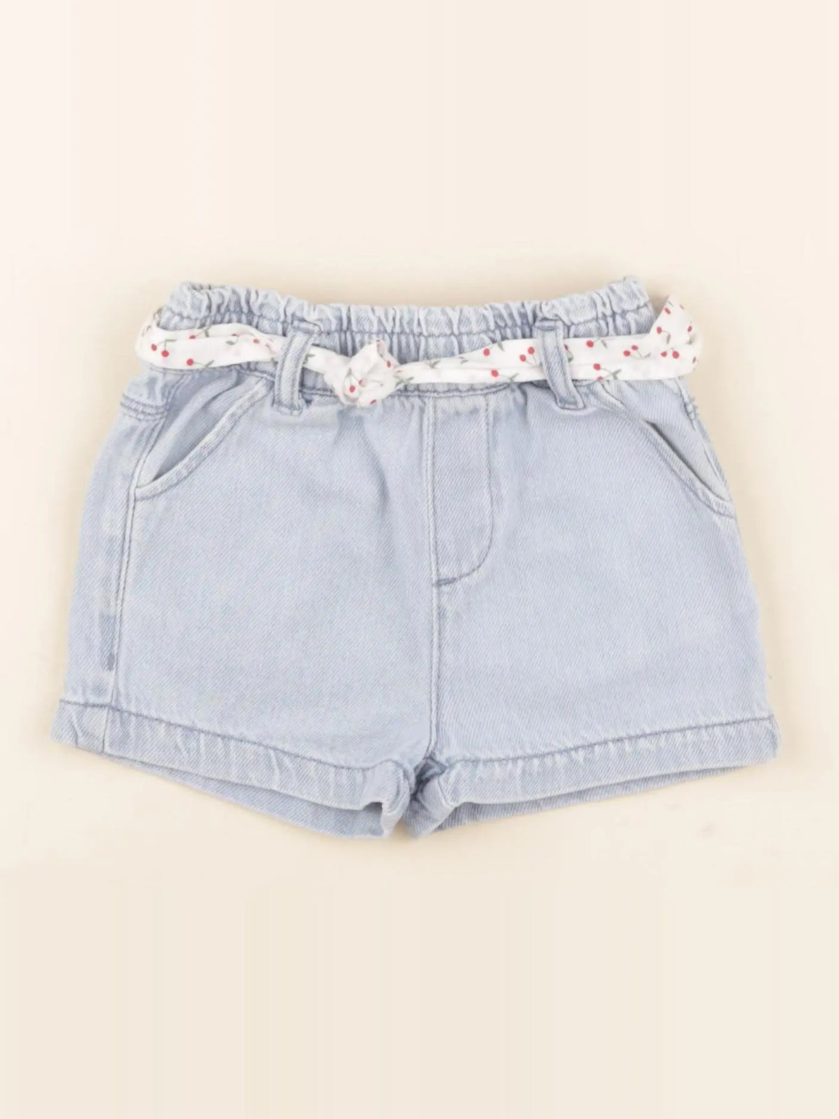 Vertbaudet - short bleu - 12 mois