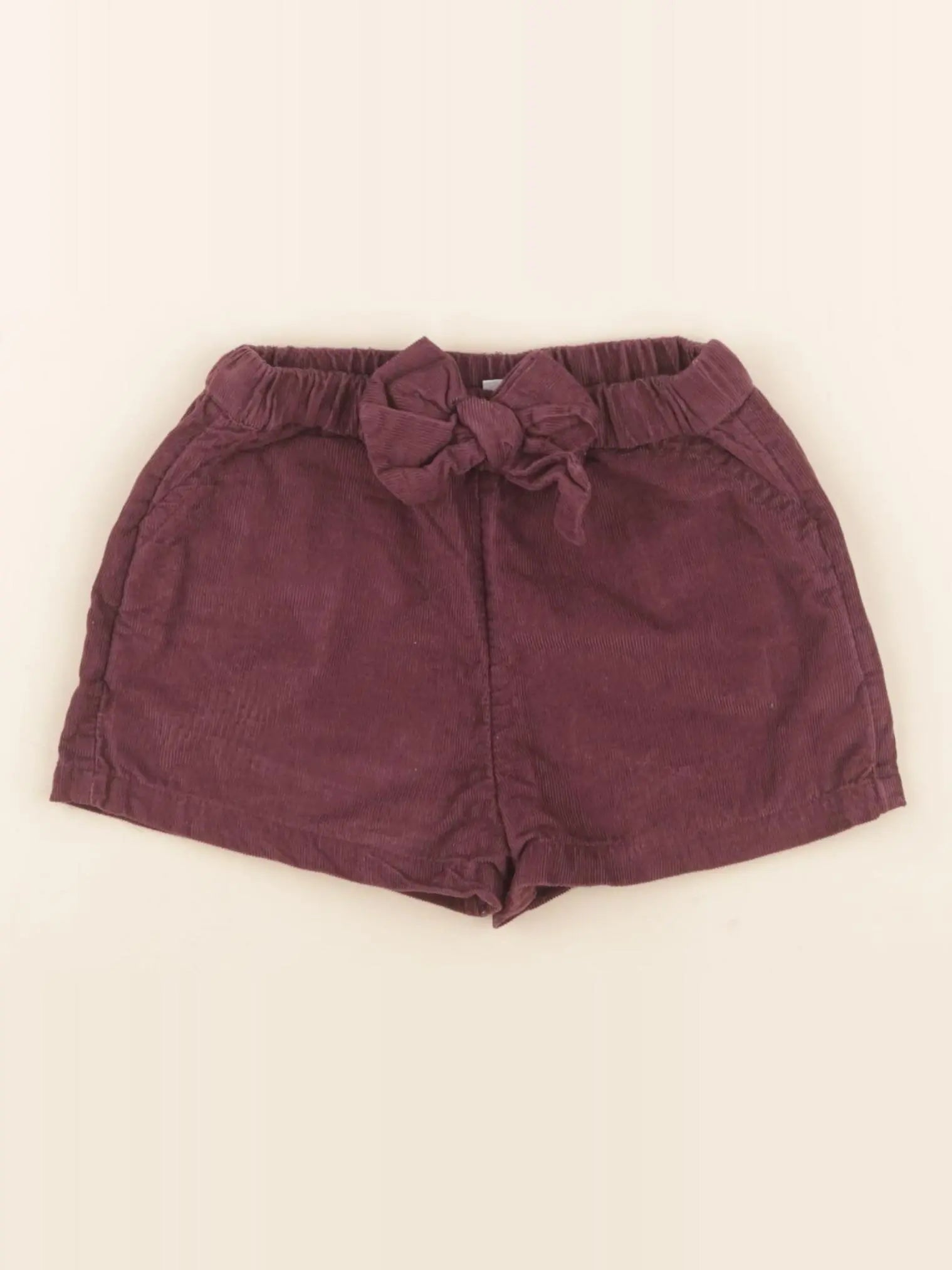 Vertbaudet - short doublé violet - 18 mois