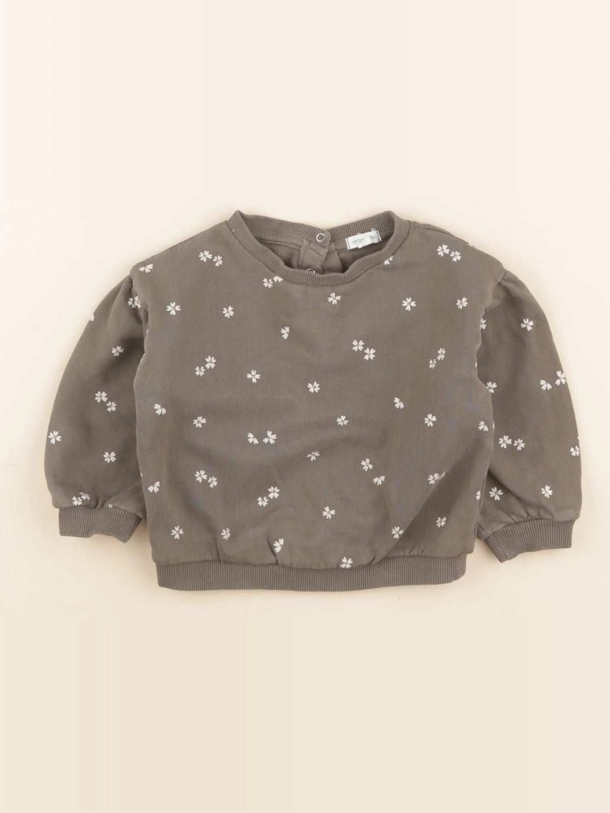 Vertbaudet - sweat vert - 24 mois