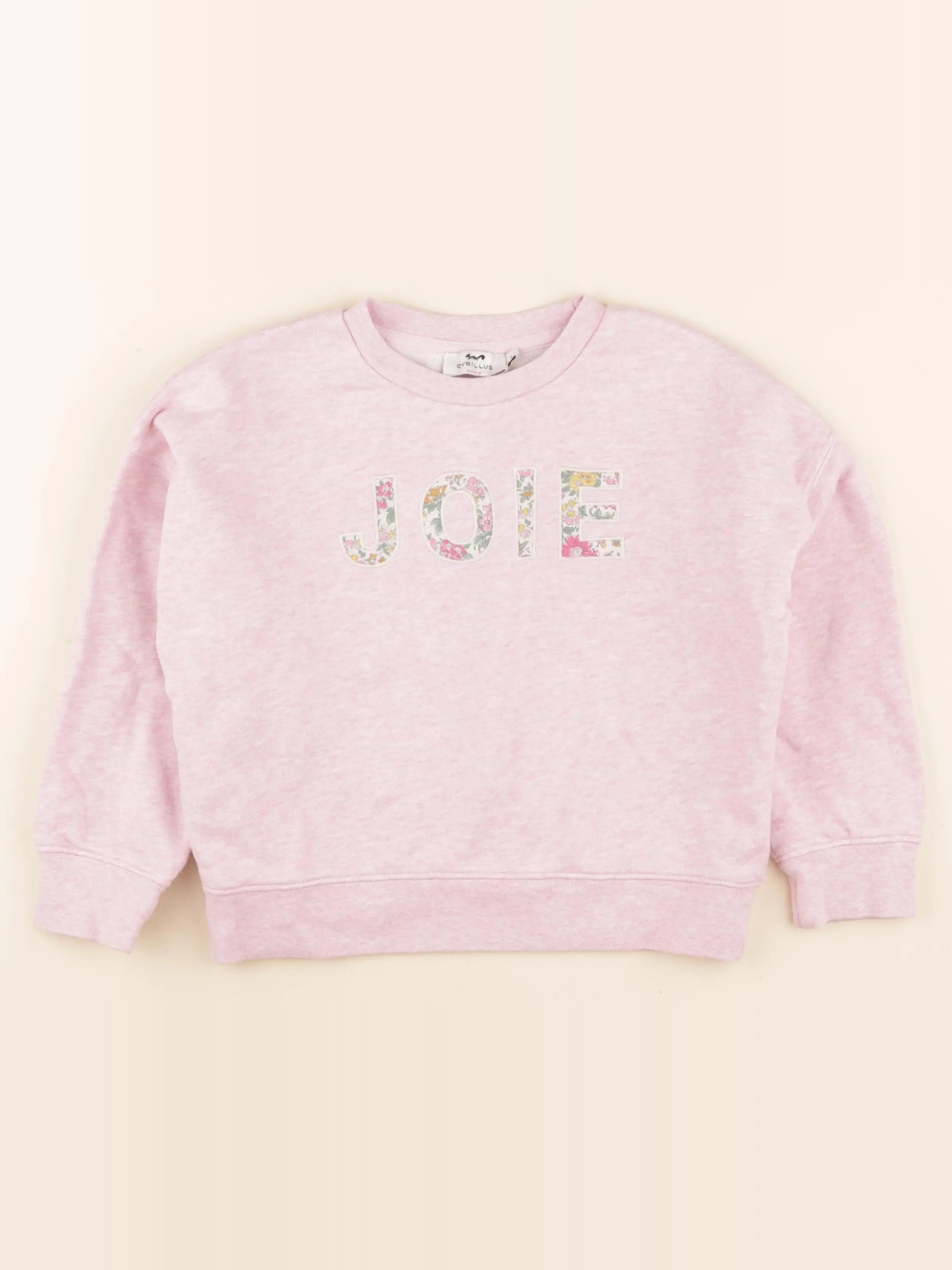 Cyrillus - sweat rose - 8 ans
