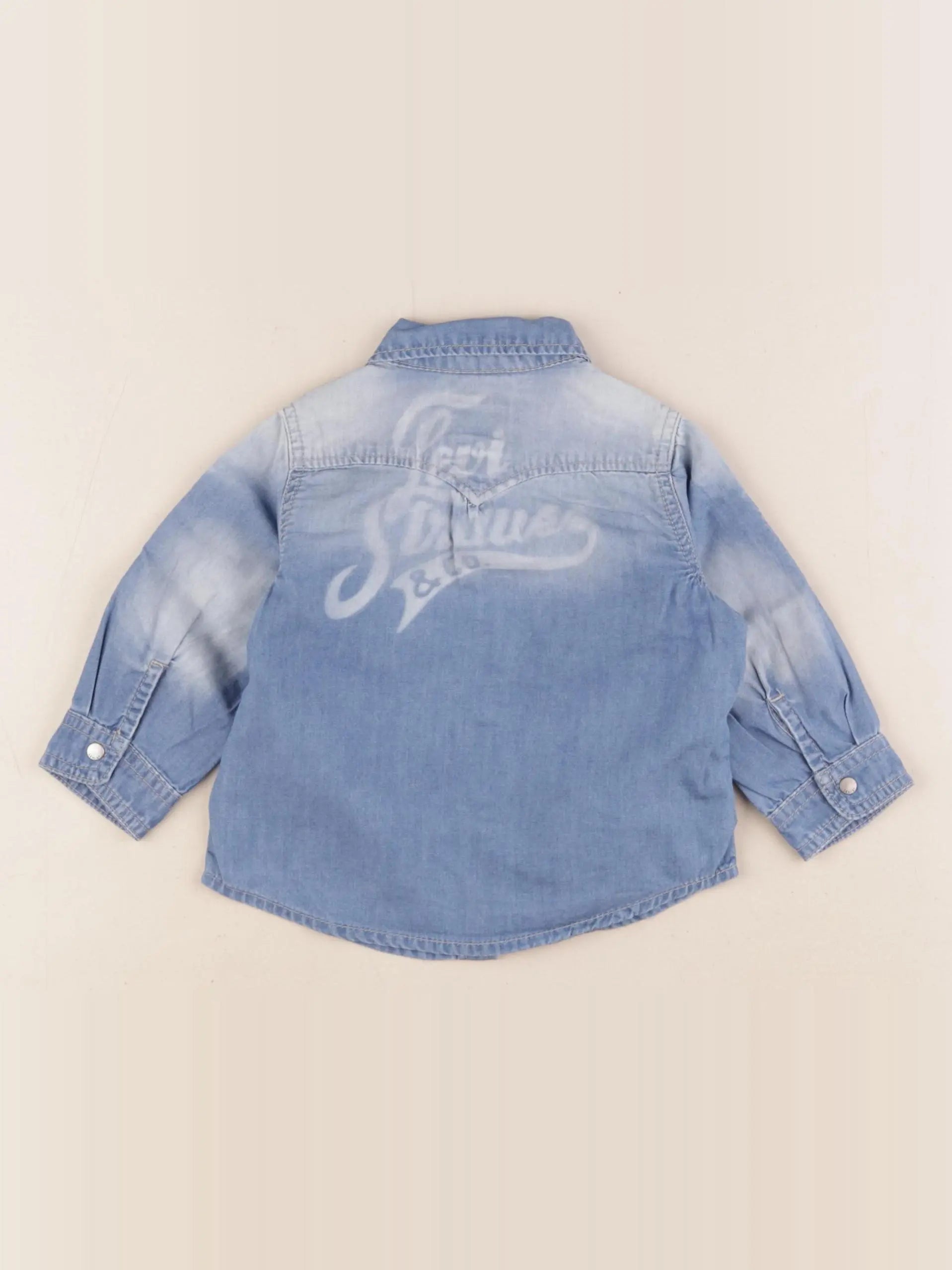 Levi's - chemise imprimé au dos bleu - 6 mois