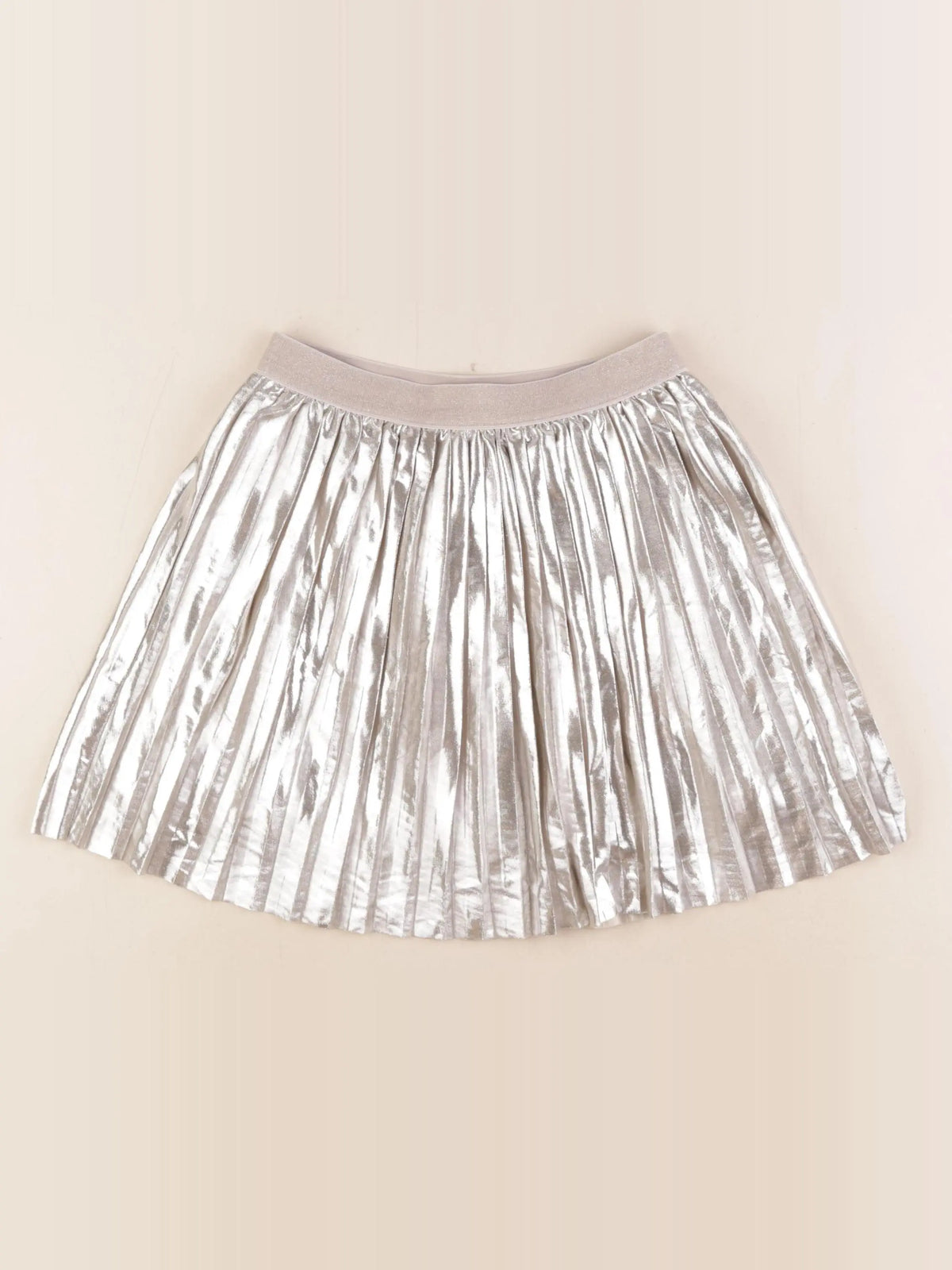 Mango - jupe beige, or - 8/9 ans