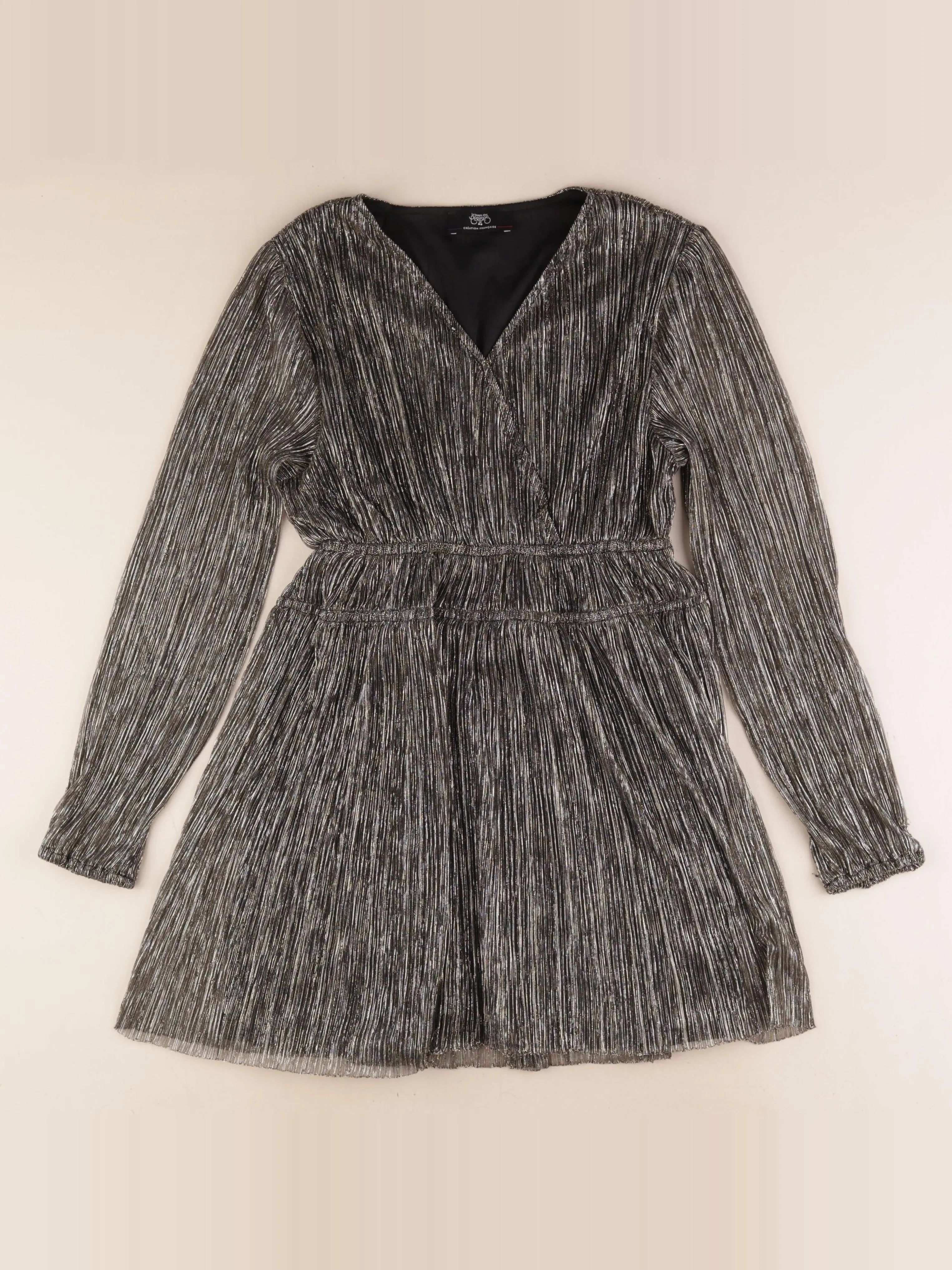 Le temps des cerises  - robe noir, or - 8/9 ans