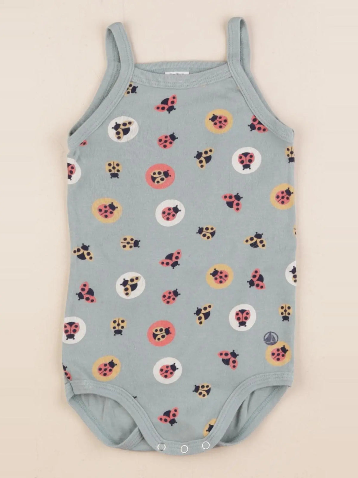 Petit Bateau - body bleu - 2 ans