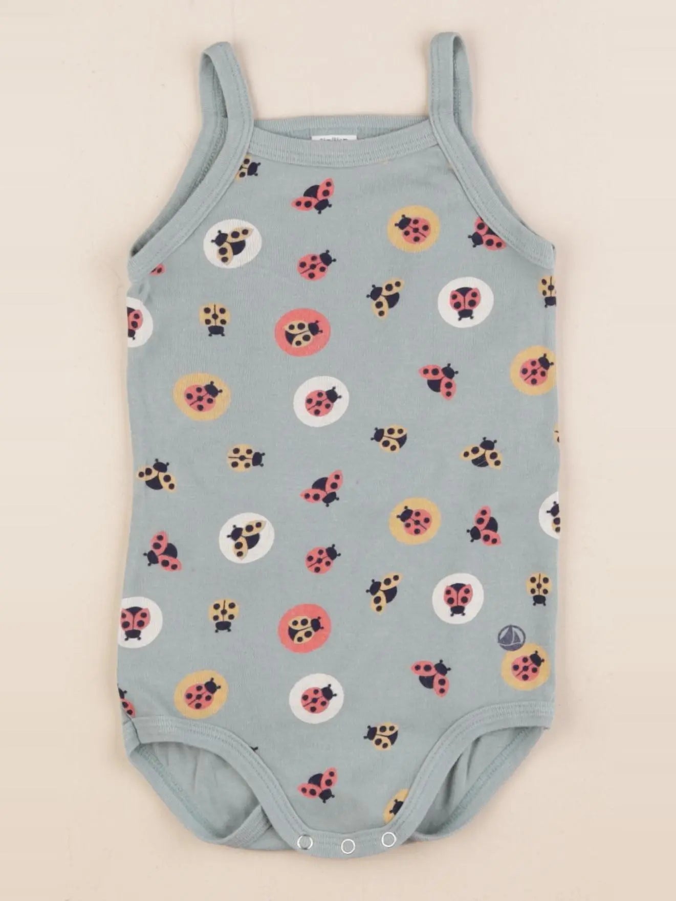 Petit Bateau - body bleu - 2 ans