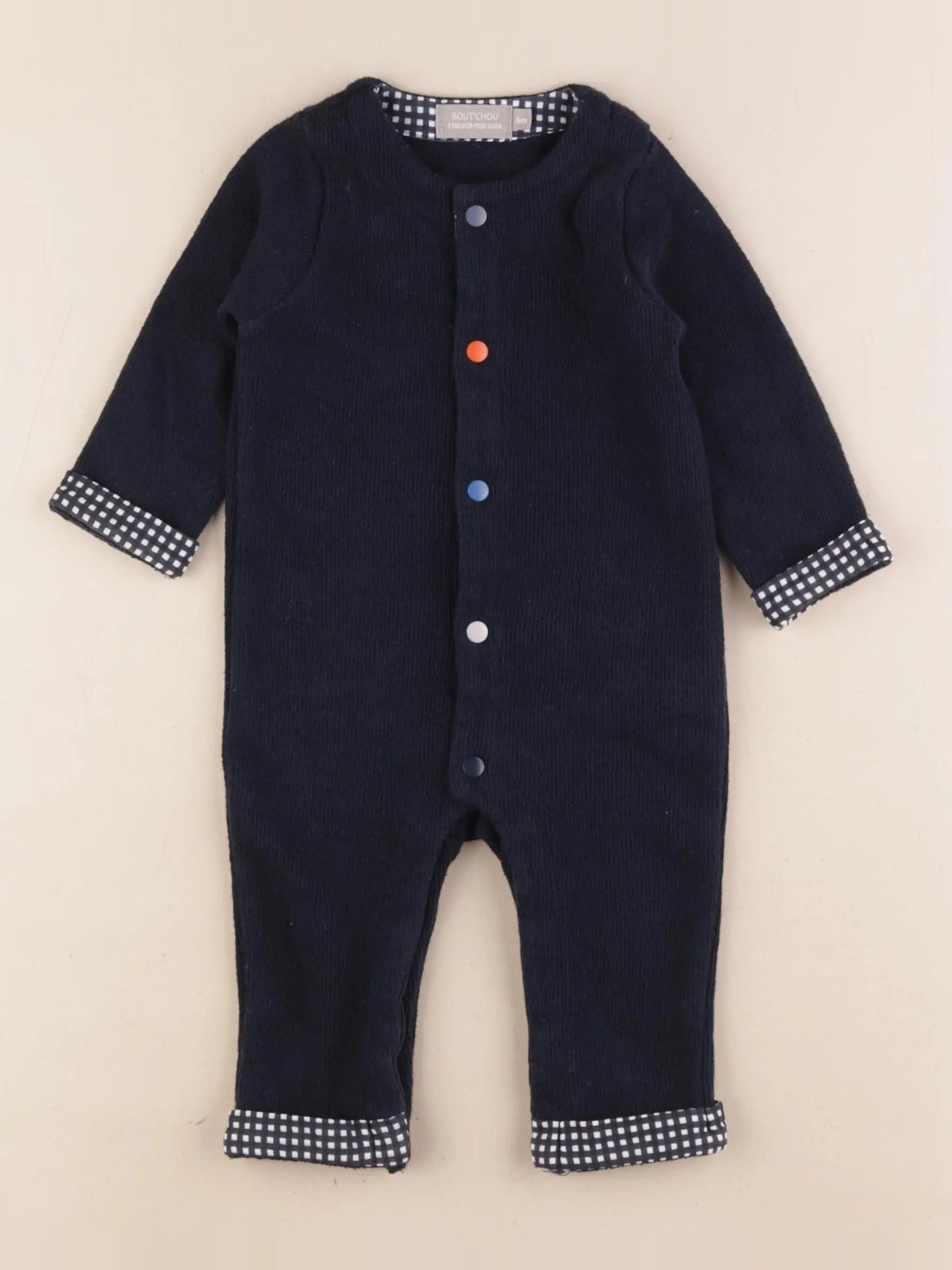 Boutchou - combinaison bleu - 6 mois