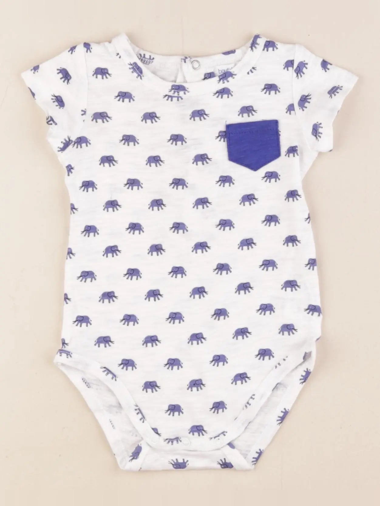Boutchou - body bleu, blanc - 6 mois