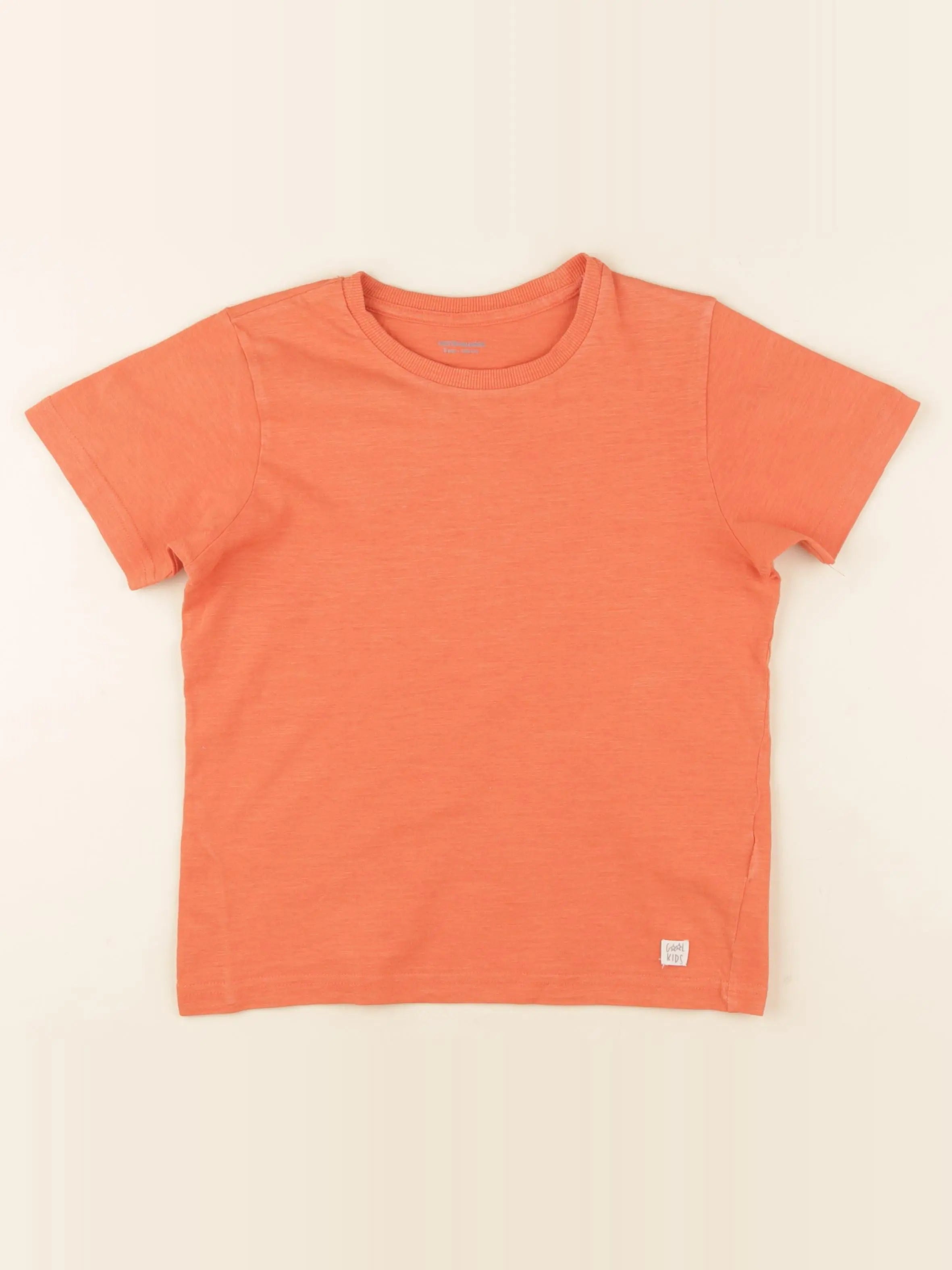 Vertbaudet - tee-shirt orange - 8 ans