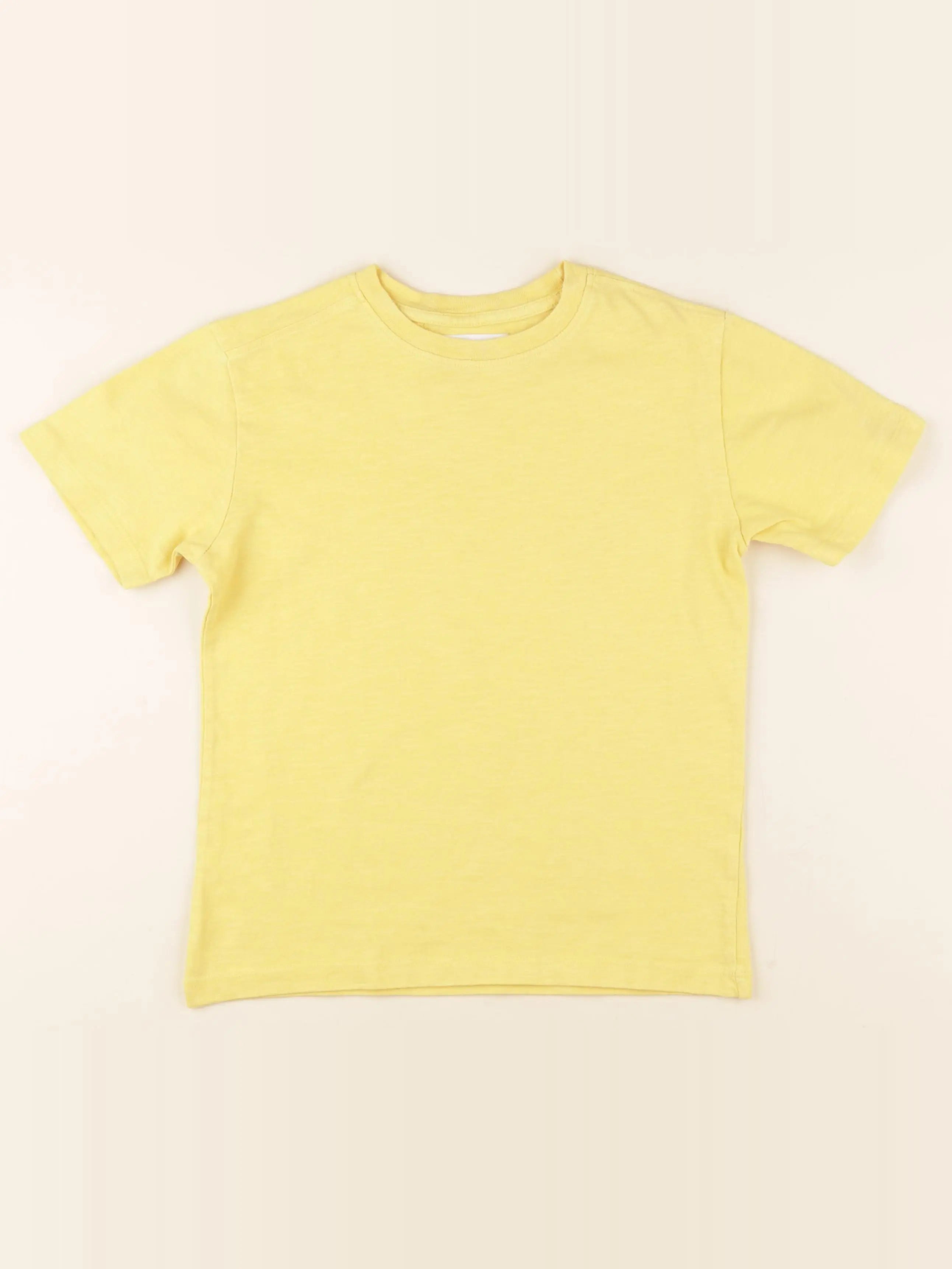 Zara - tee-shirt jaune - 7 ans