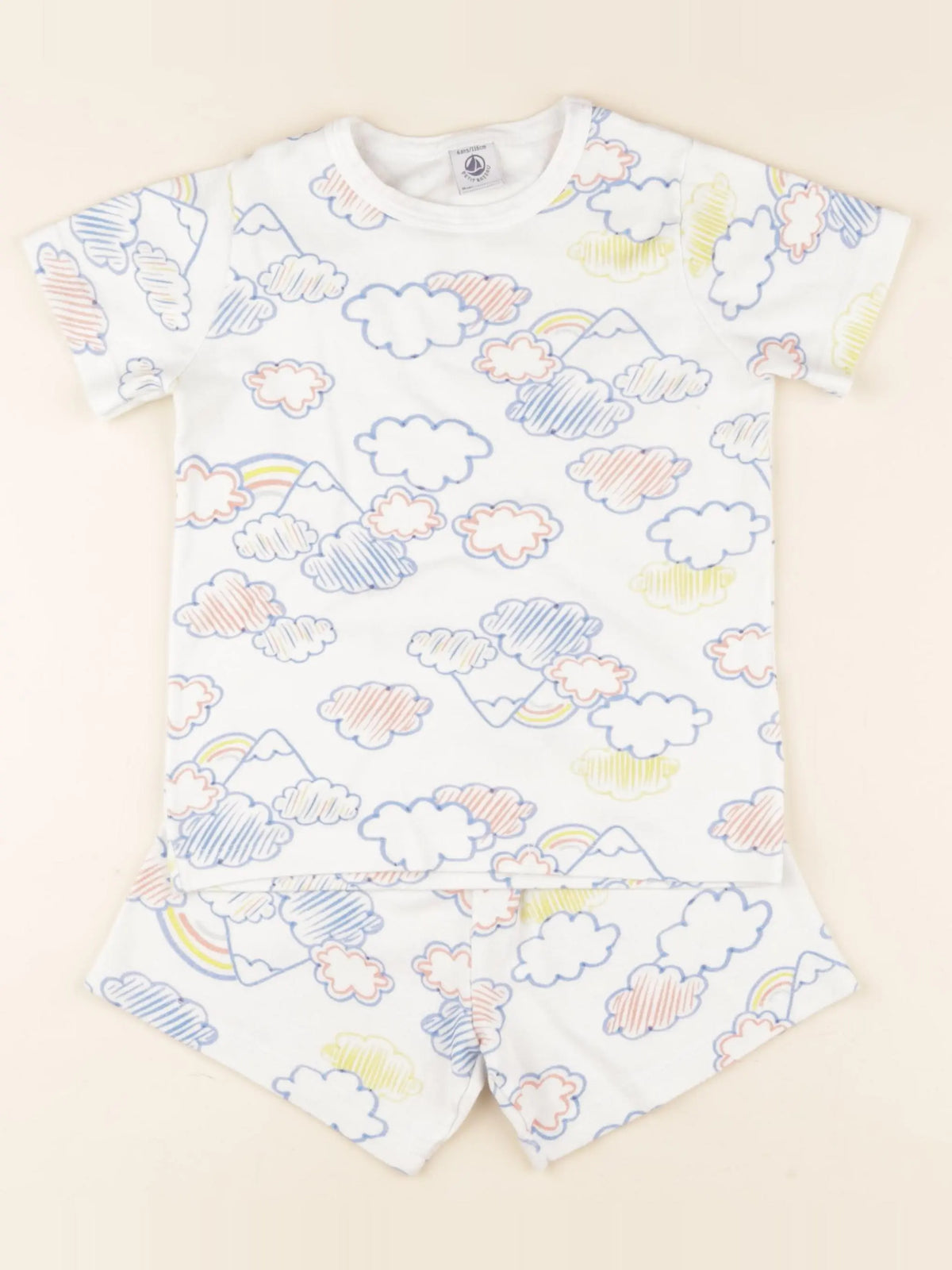 Petit Bateau - pyjama coton multicolore - 6 ans
