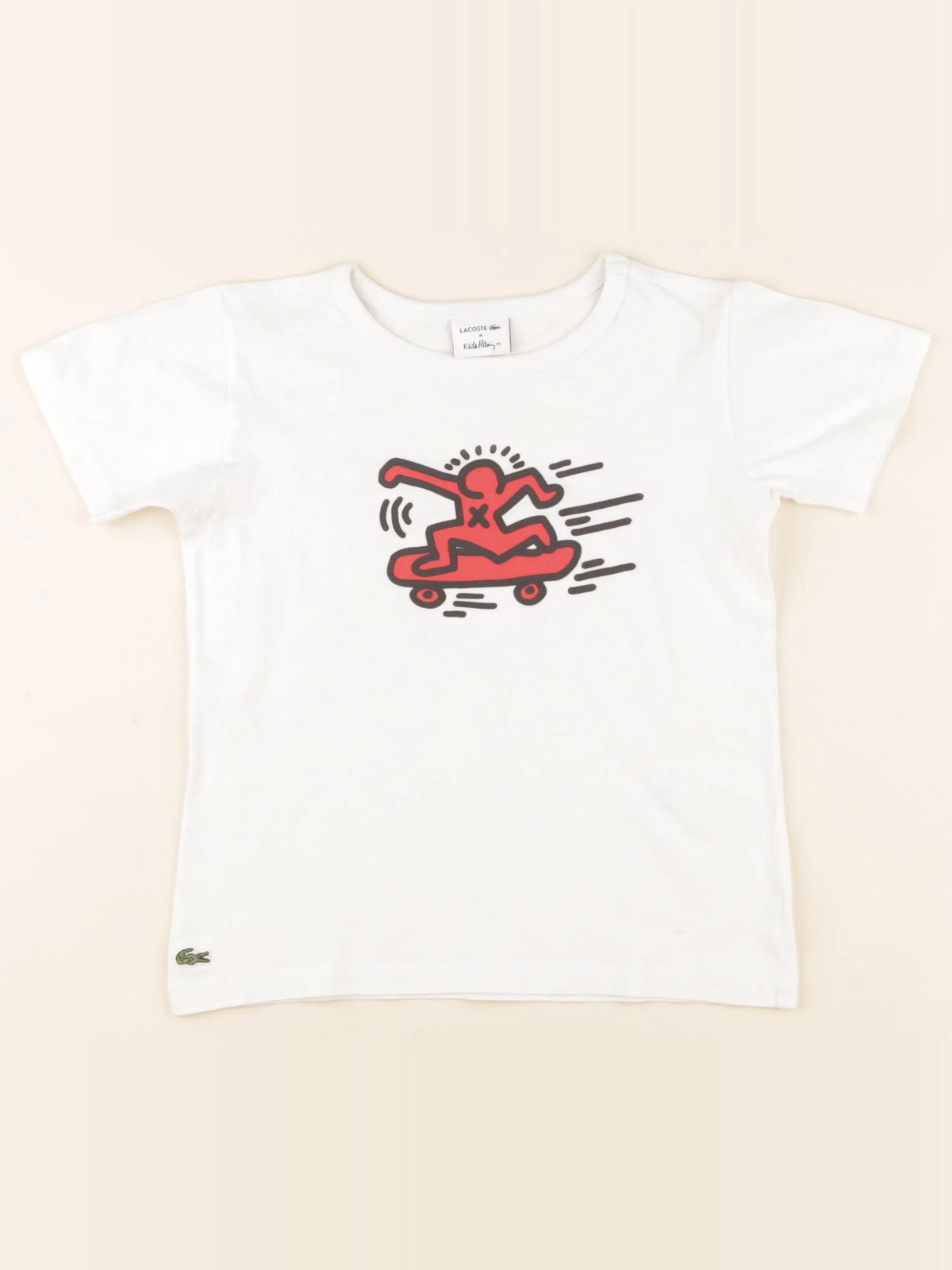 Lacoste - tee-shirt blanc - 6 ans