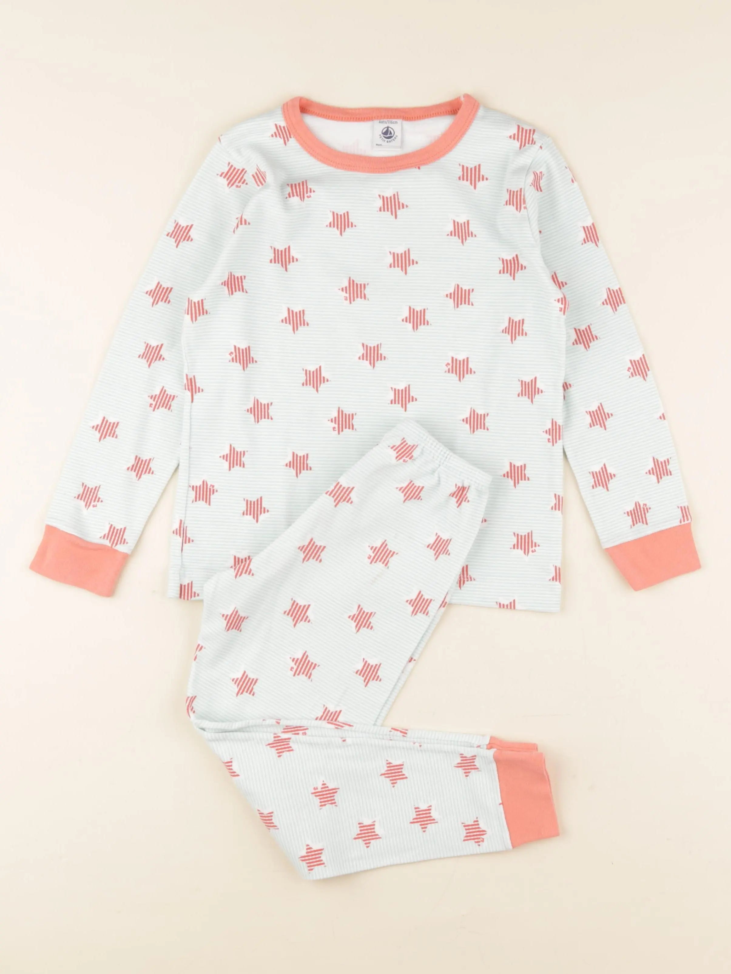 Petit Bateau - pyjama coton multicolore - 6 ans