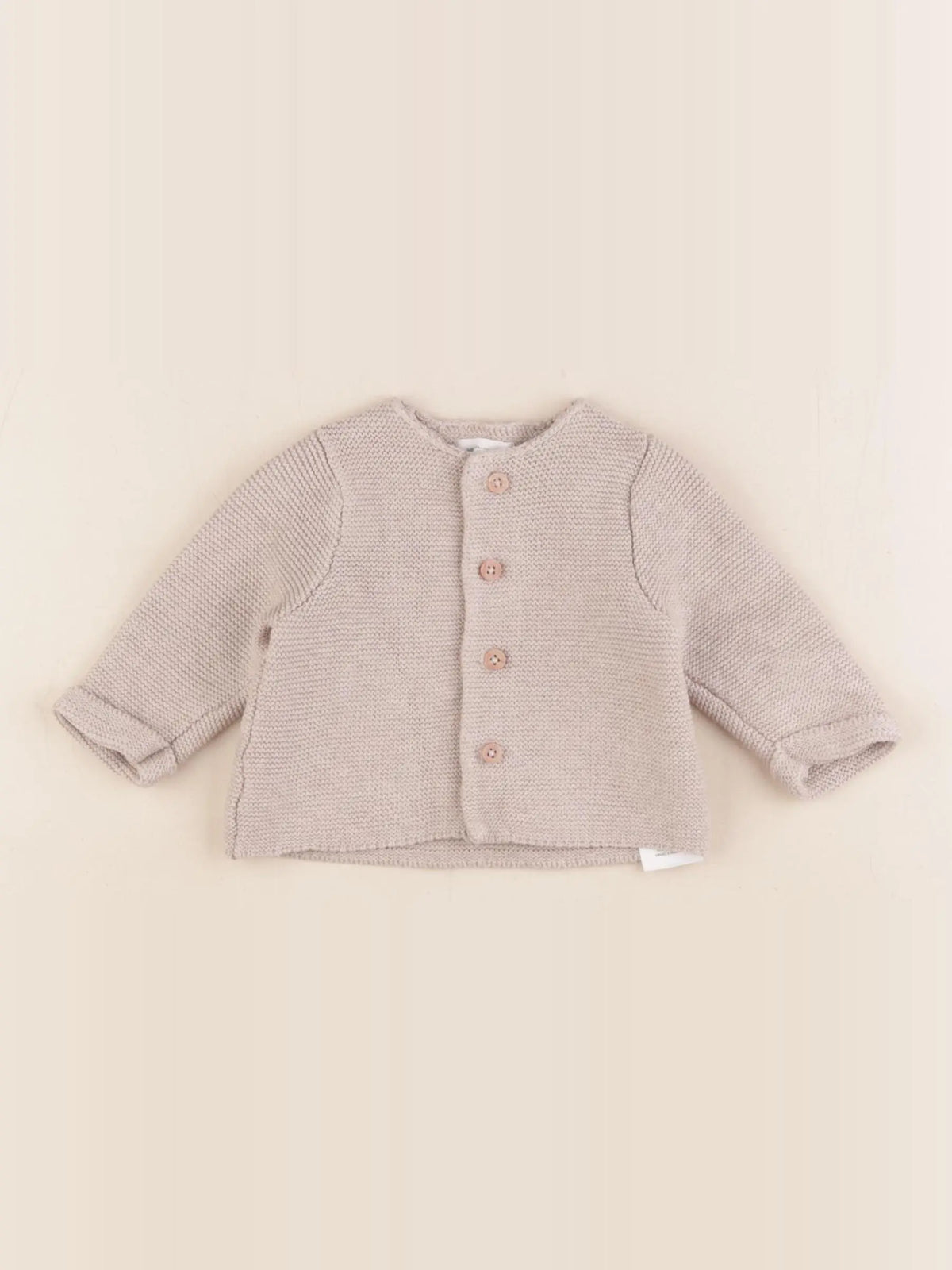 Vertbaudet - gilet marron - 1 mois