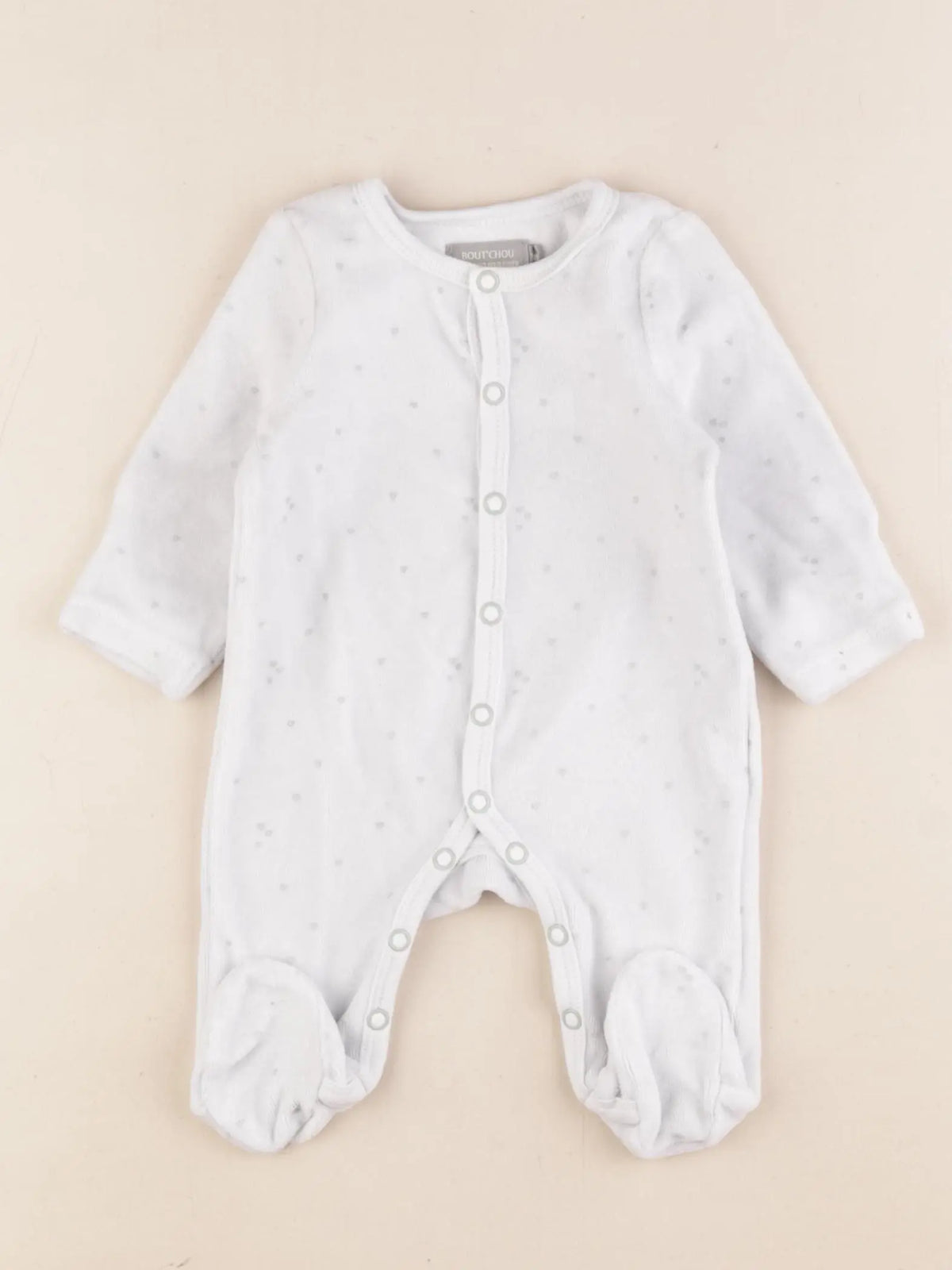 Boutchou - pyjama velours bleu - 1 mois