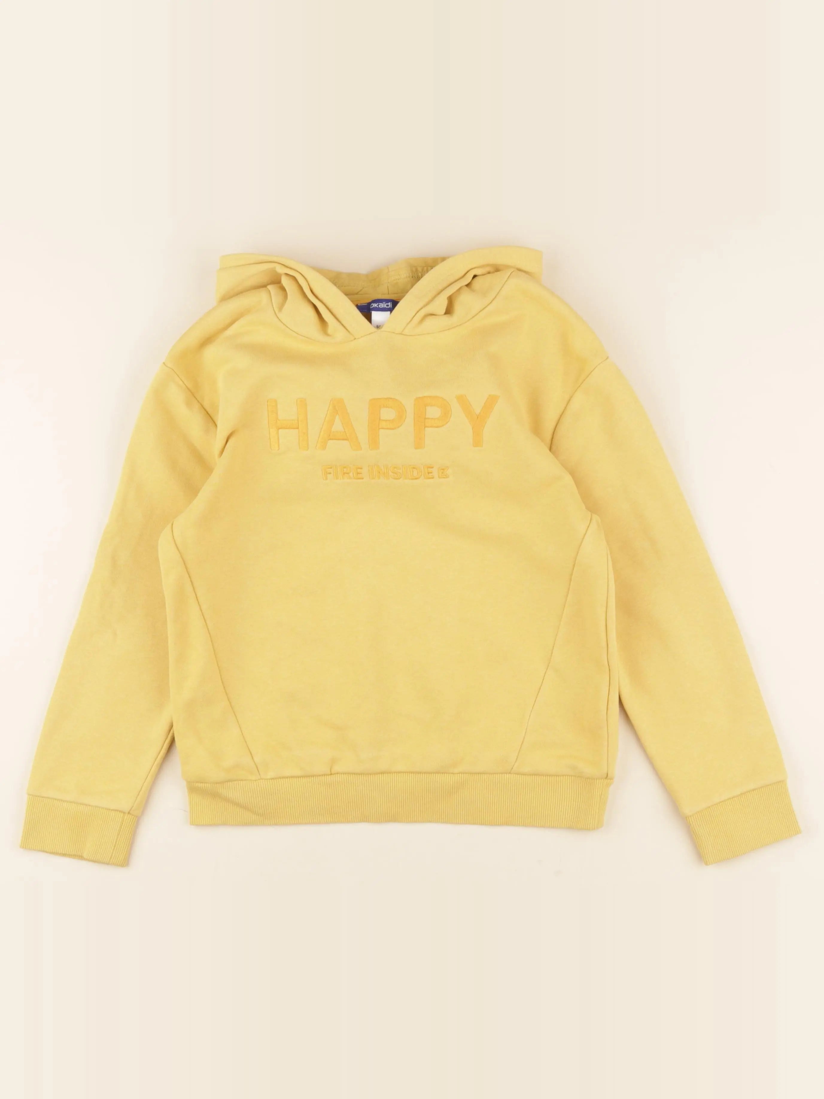 Okaidi - sweat jaune - 8 ans