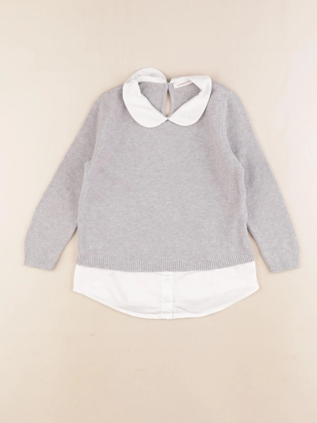 Monoprix - pull gris - 4 ans
