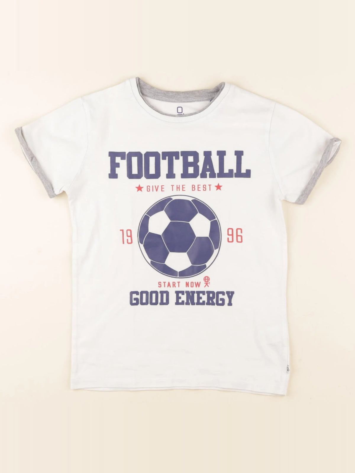 Okaidi - tee-shirt blanc - 8 ans