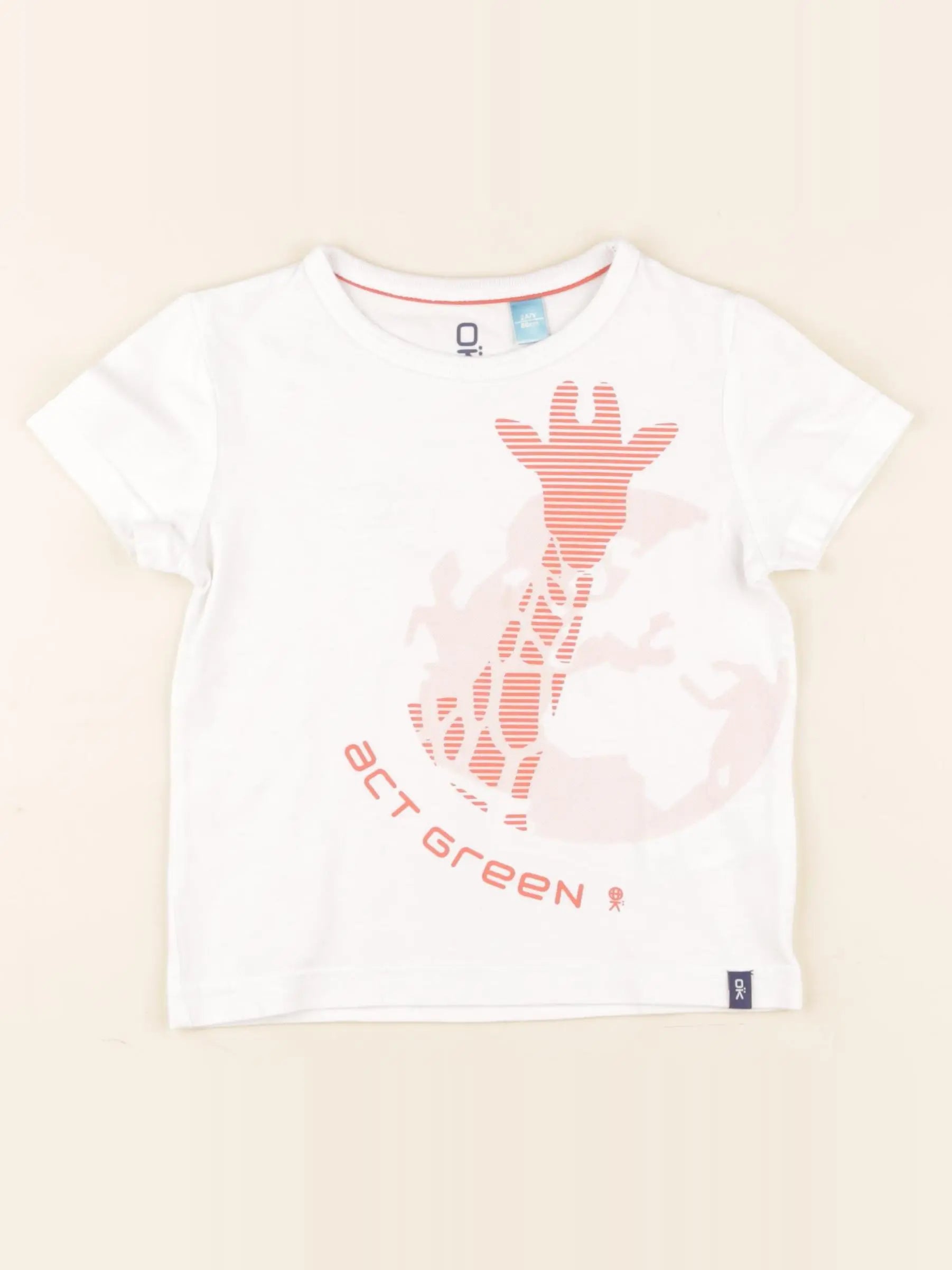 Okaidi - tee-shirt blanc - 2 ans