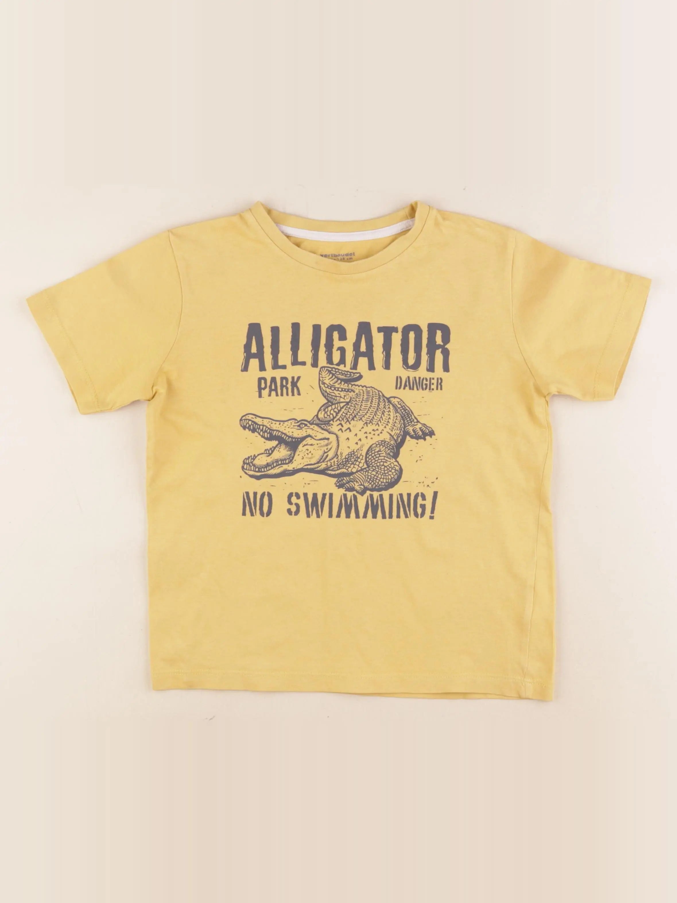 Vertbaudet - tee-shirt jaune - 8 ans