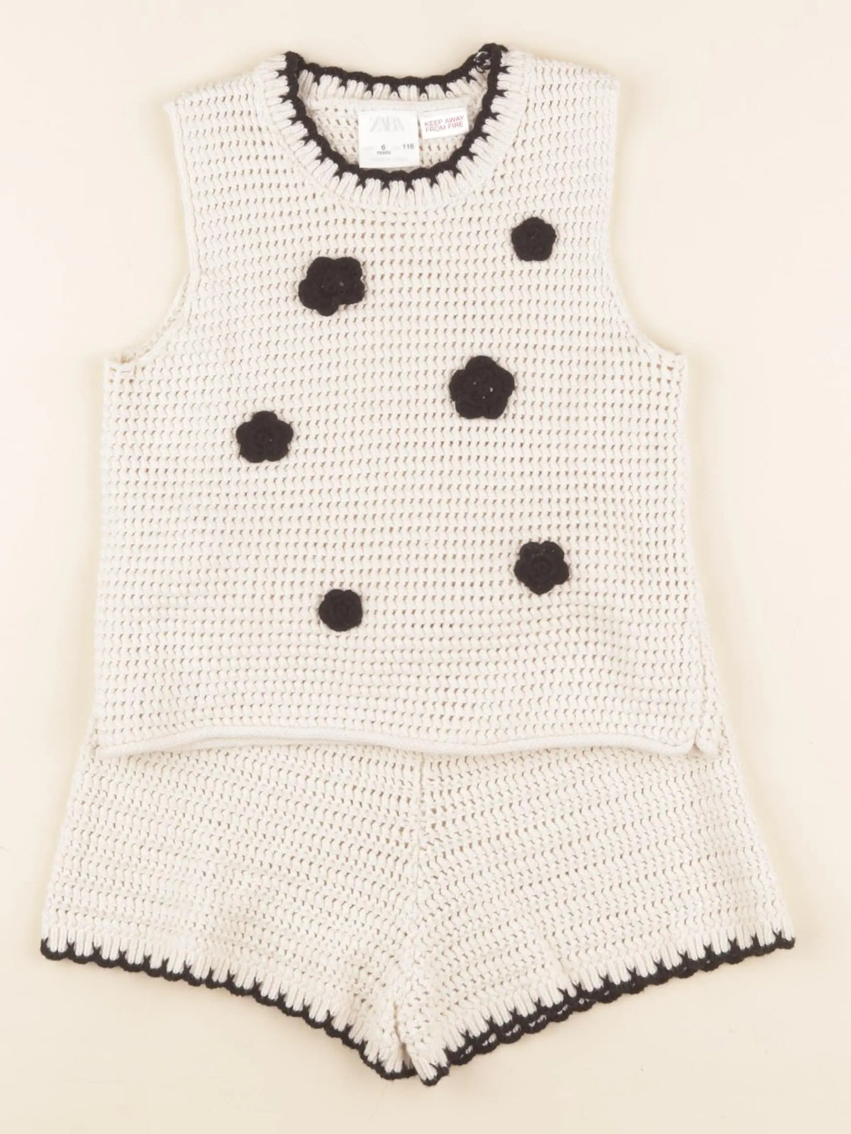 Zara - ensemble beige - 6 ans