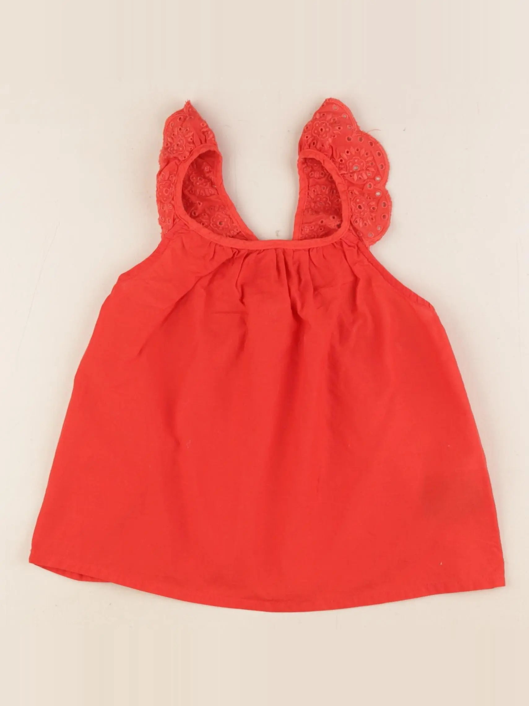 H&M - débardeur rouge - 3/4 ans