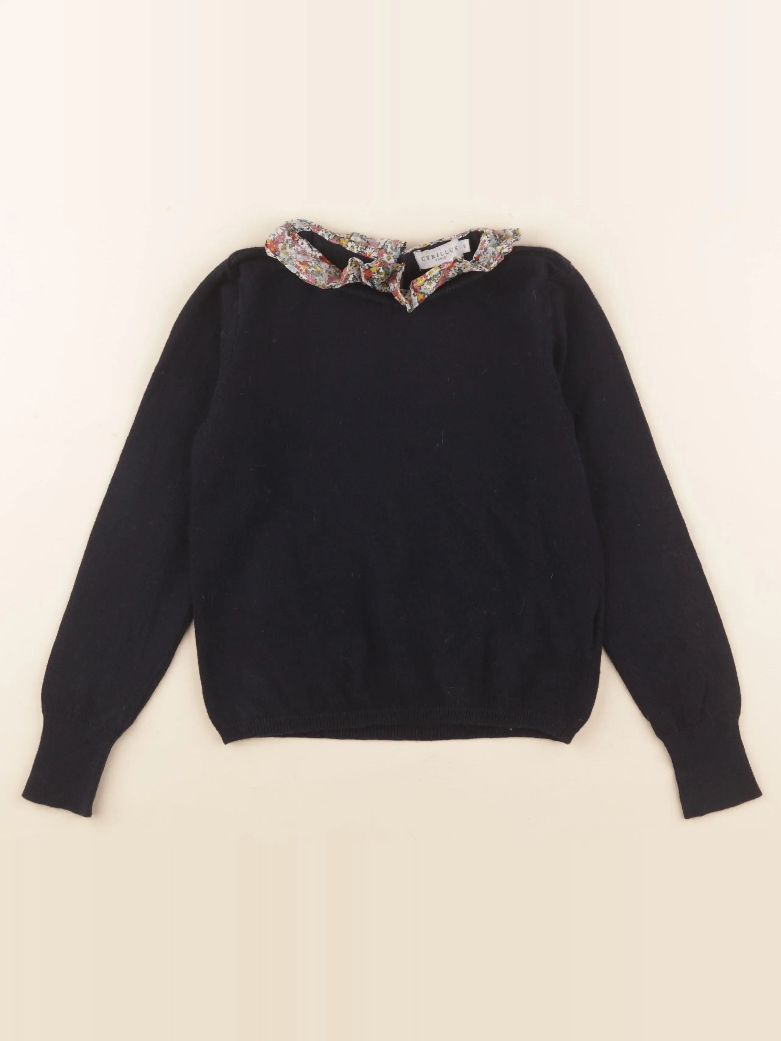 Cyrillus - pull bleu - 8 ans