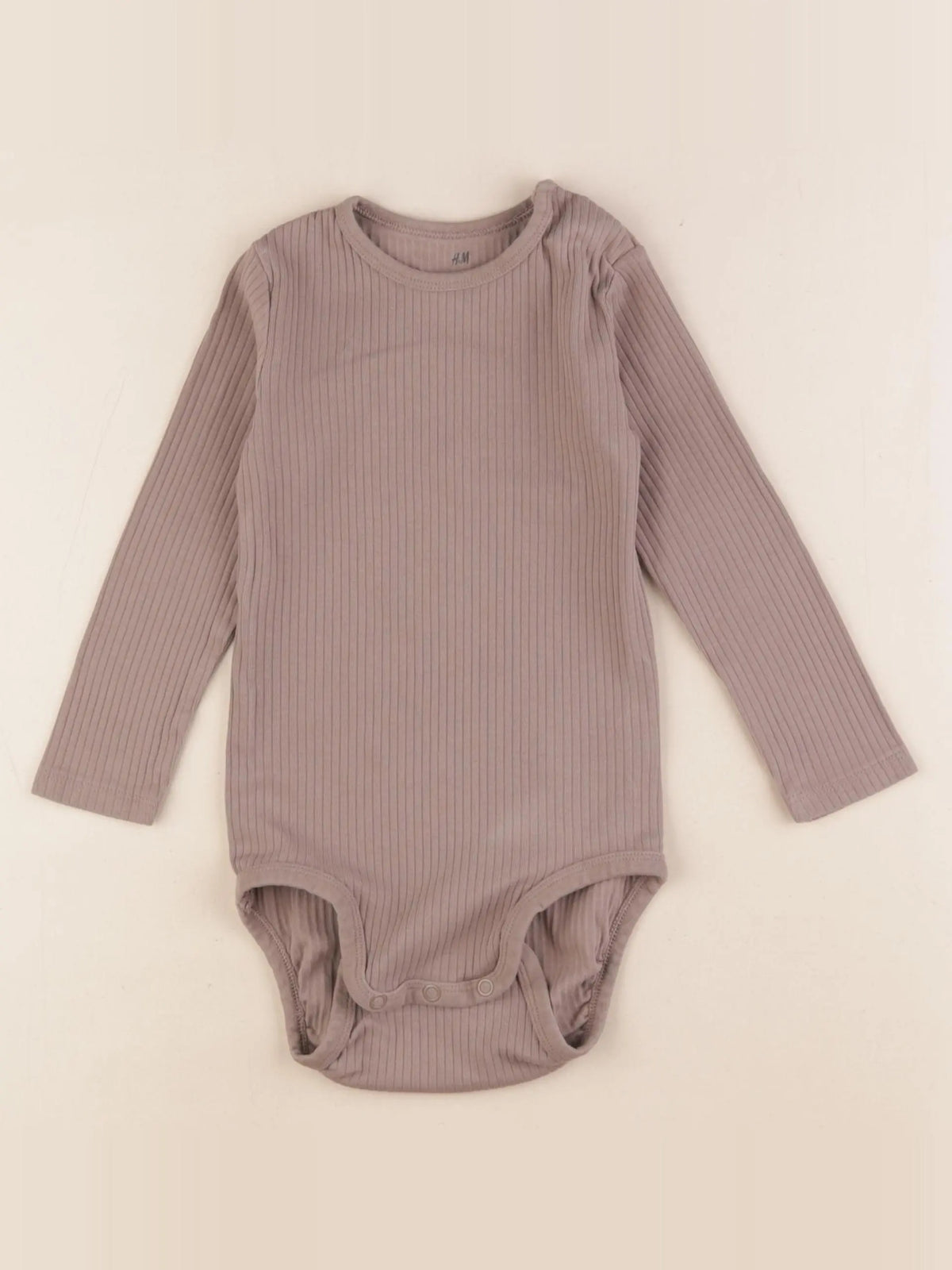 H&M - body marron - 18/24 mois