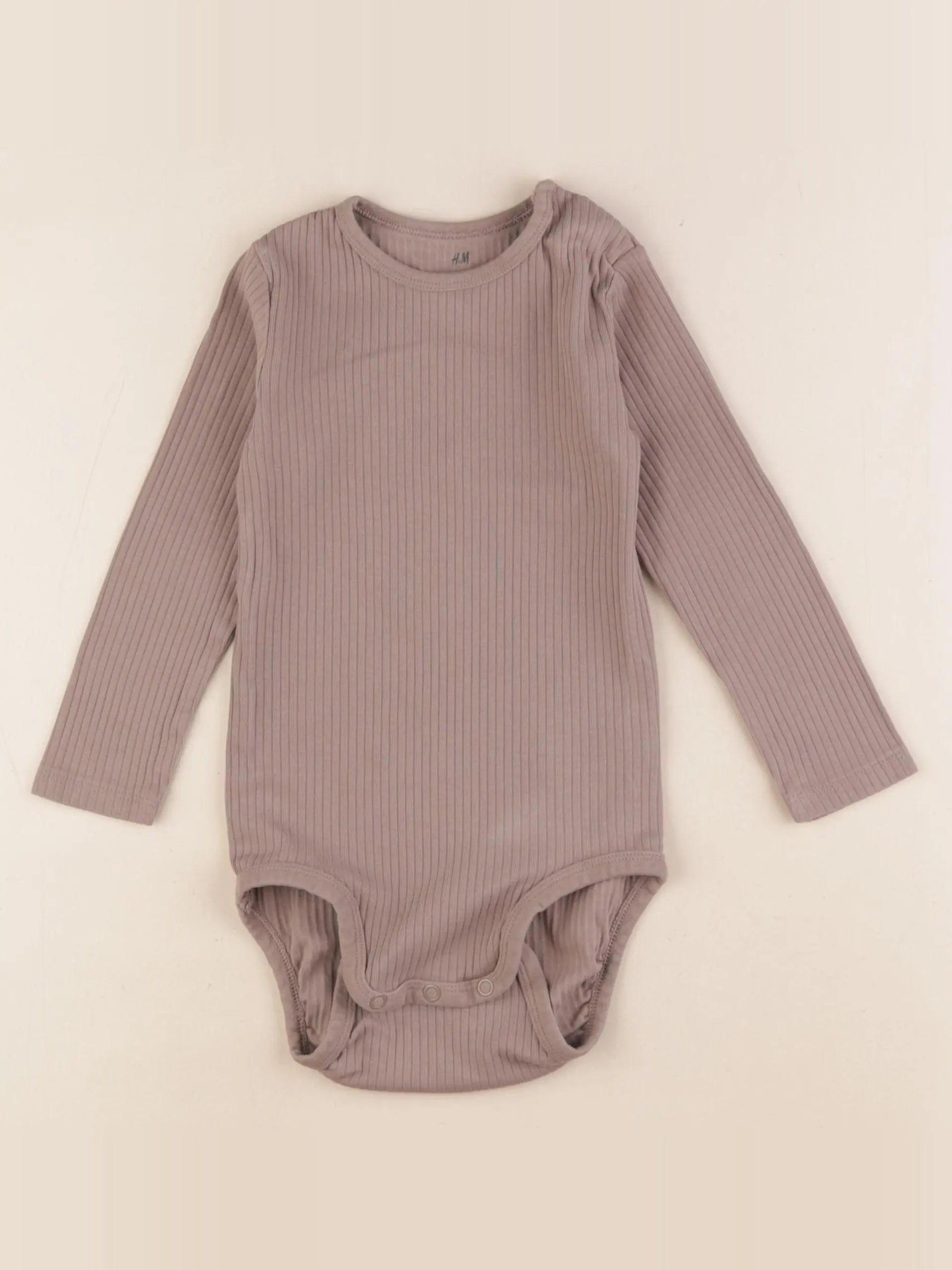 H&M - body marron - 18/24 mois