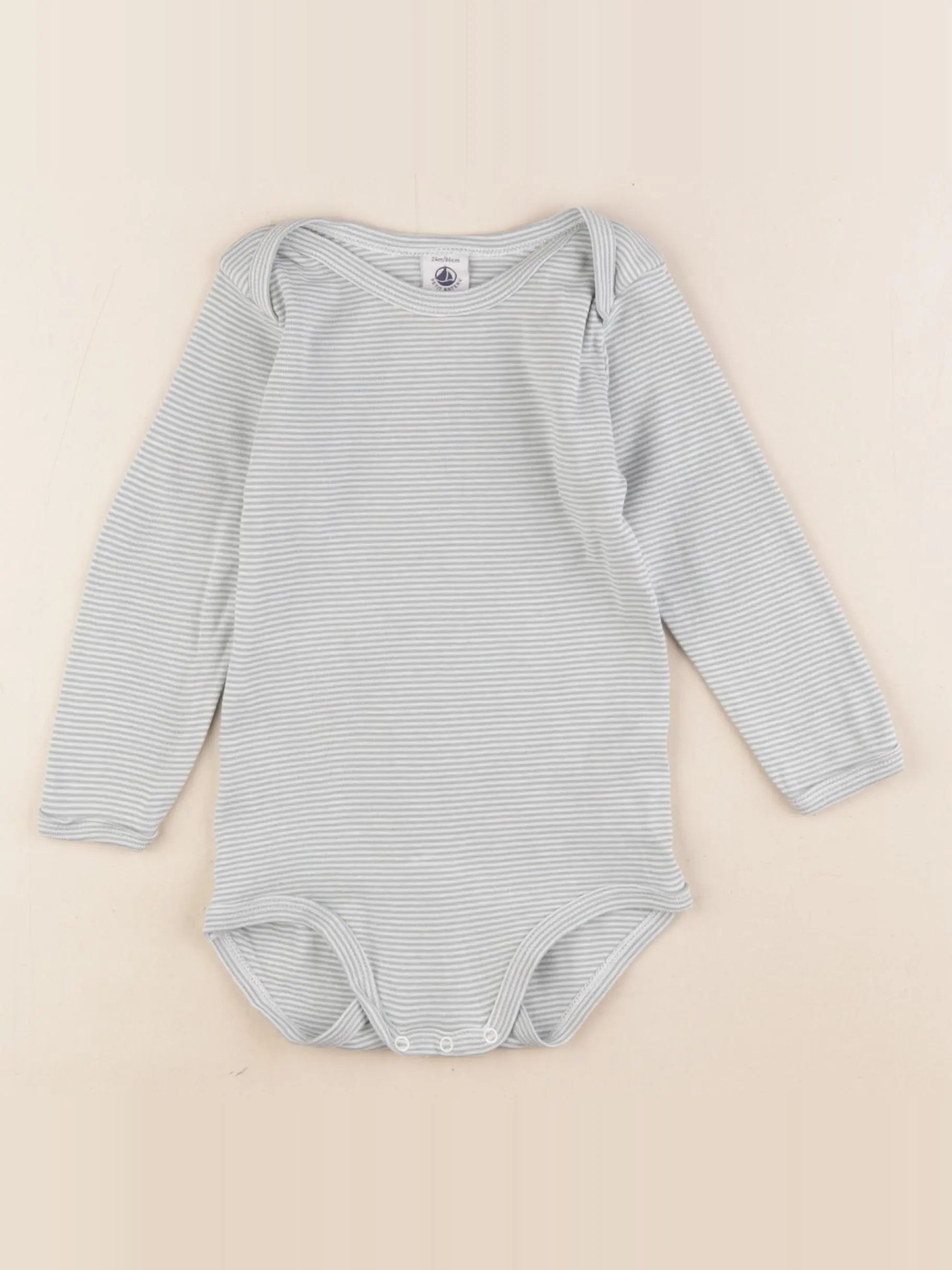 Petit Bateau - body vert - 24 mois
