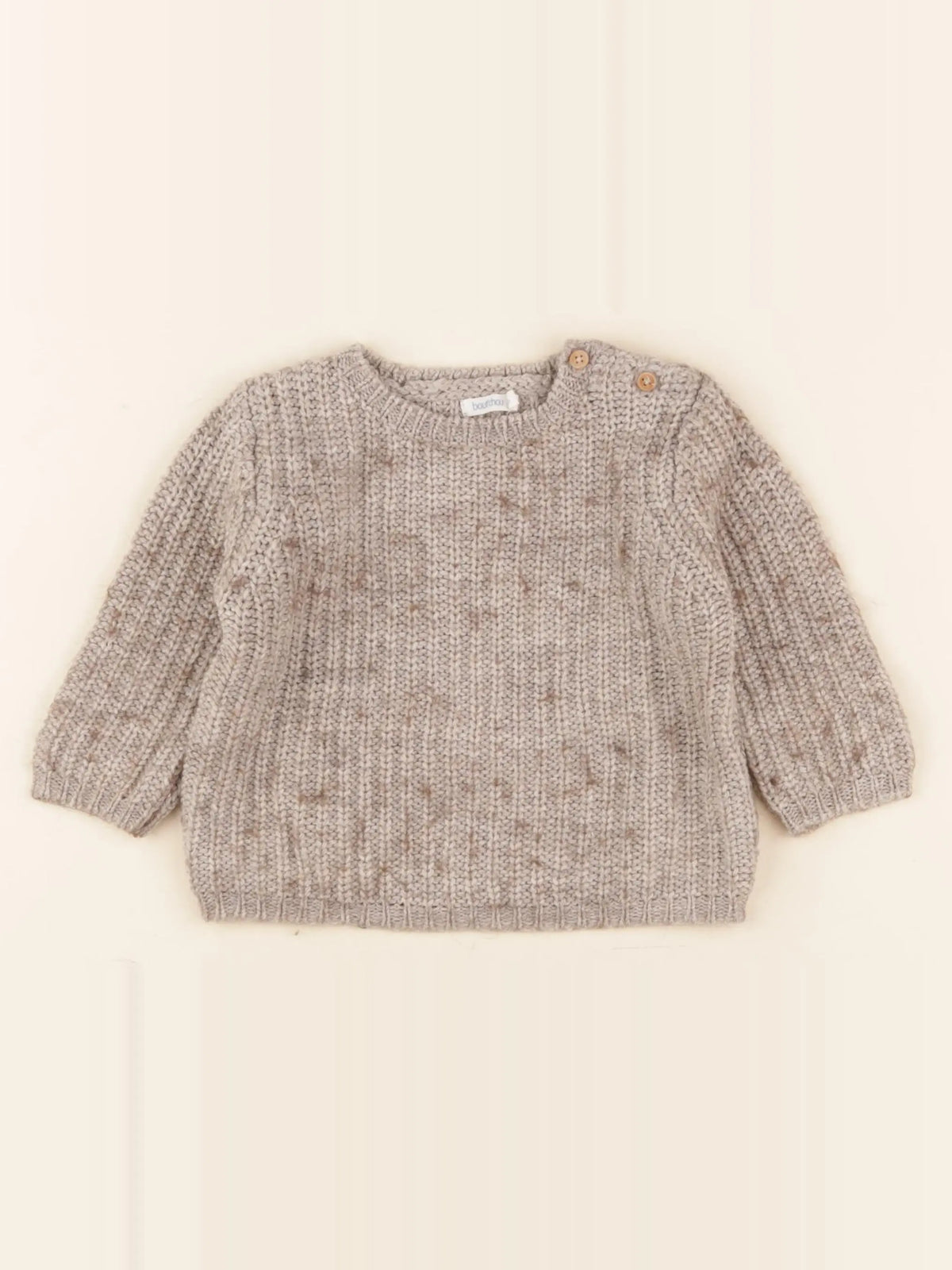 Boutchou - pull marron - 12 mois