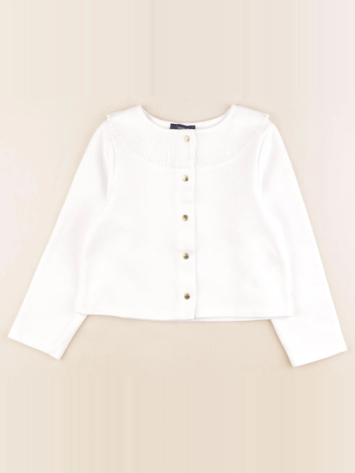 Okaidi - gilet blanc - 6 ans