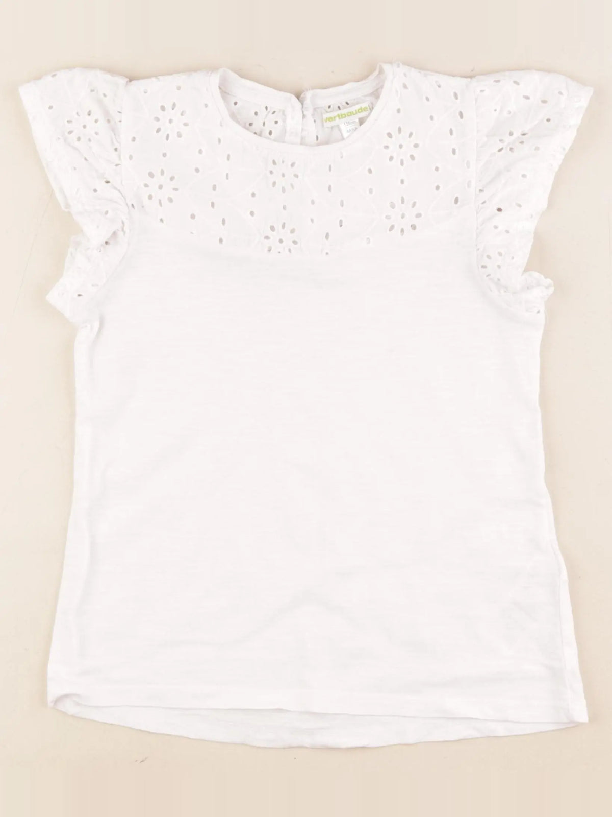 Vertbaudet - tee-shirt blanc - 8 ans