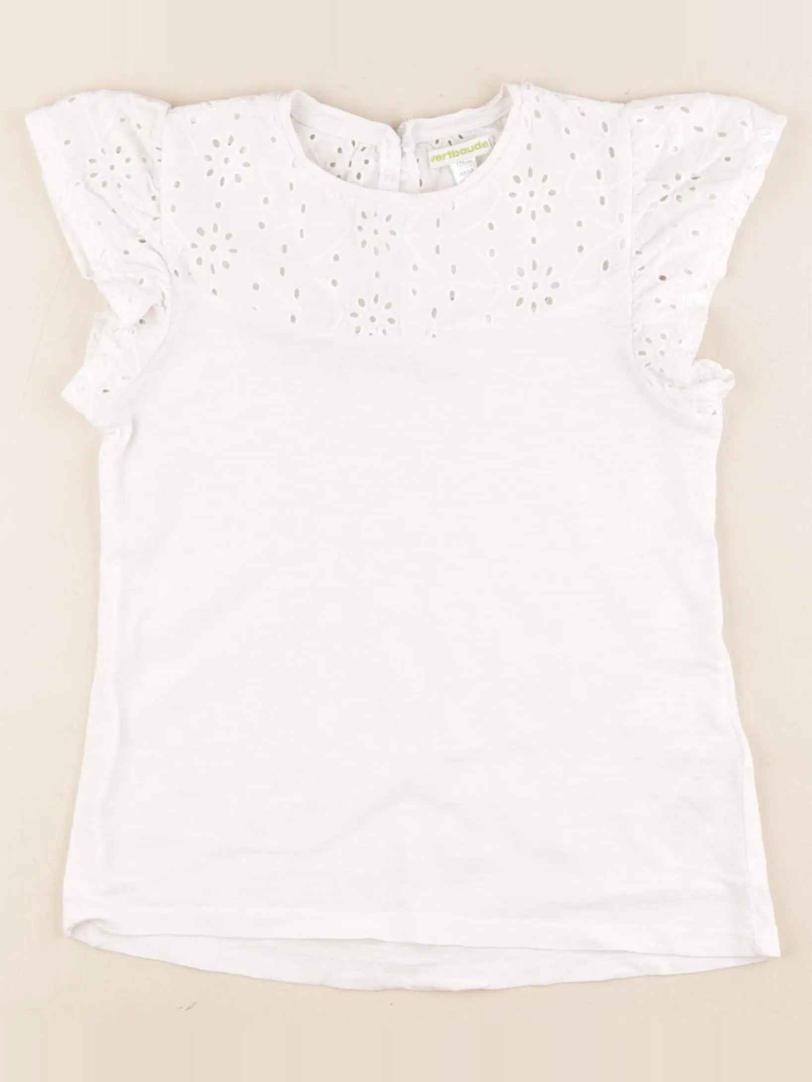 Vertbaudet - tee-shirt blanc - 8 ans