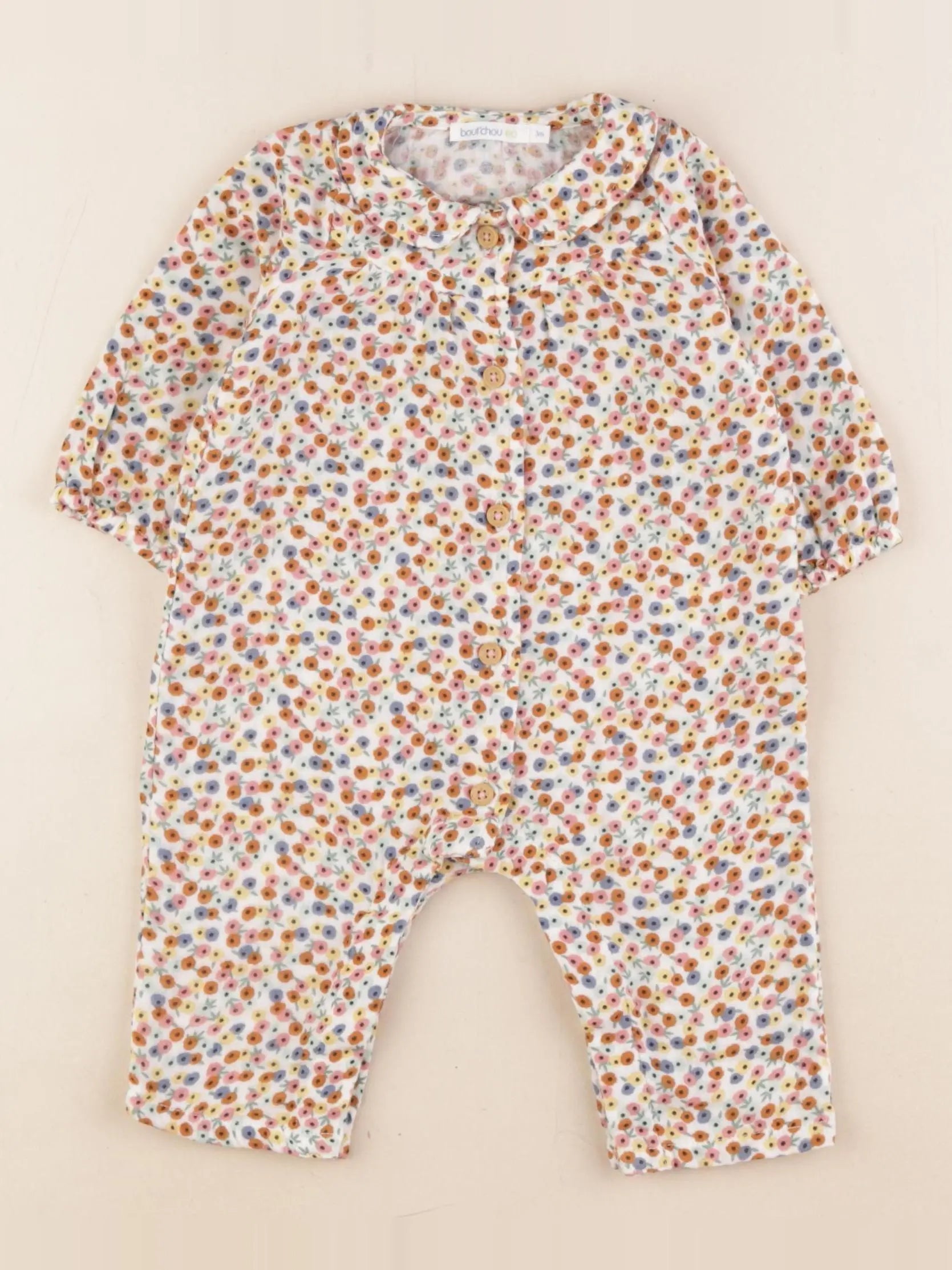 Boutchou - combinaison multicolore - 3 mois