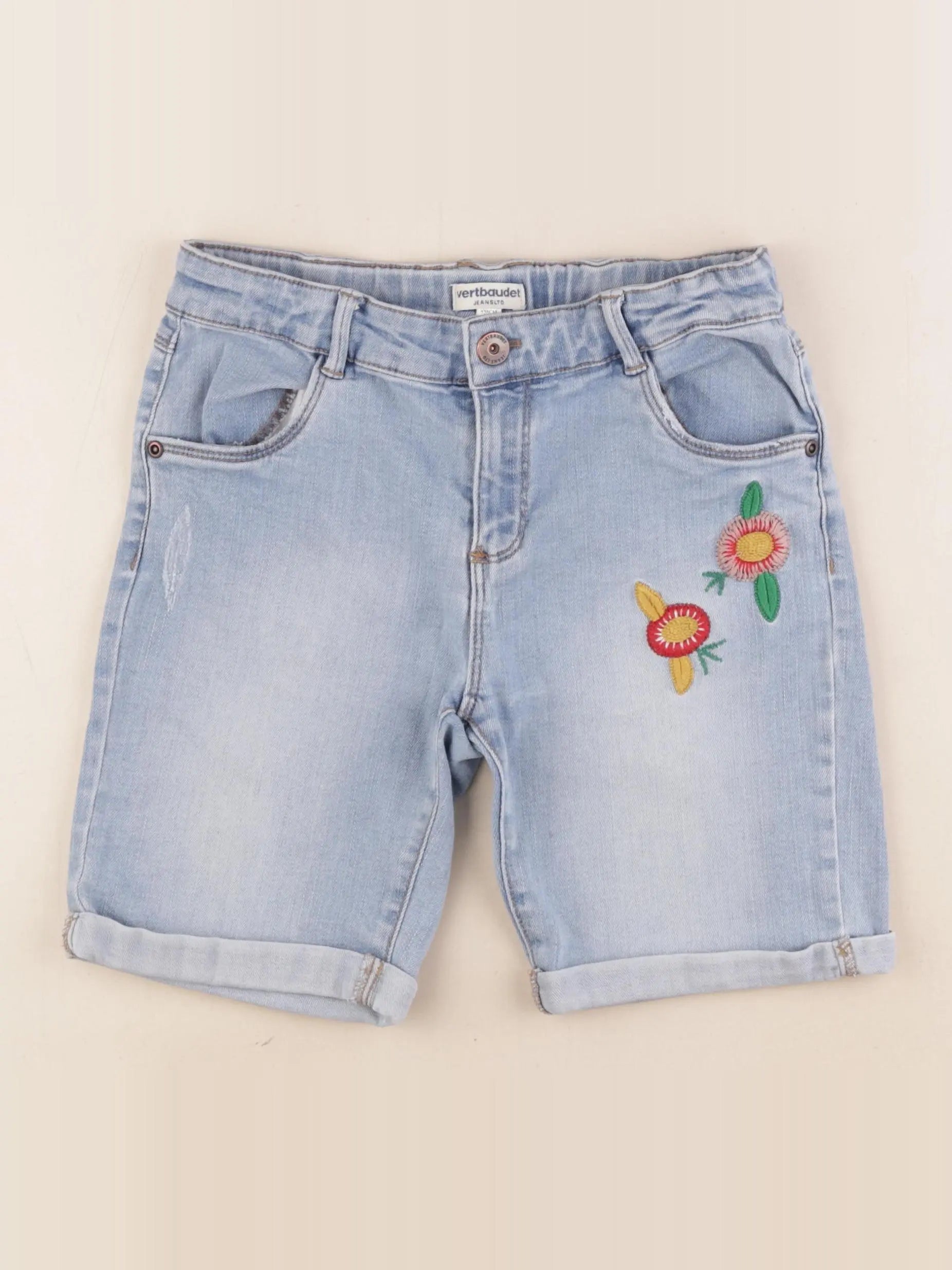 Vertbaudet - short bleu - 10 ans