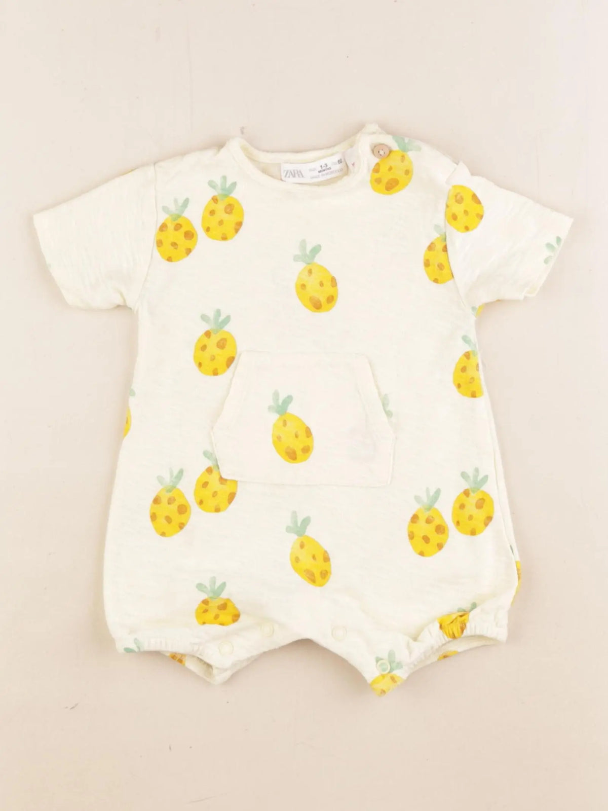 Zara - combinaison jaune - 1/3 mois
