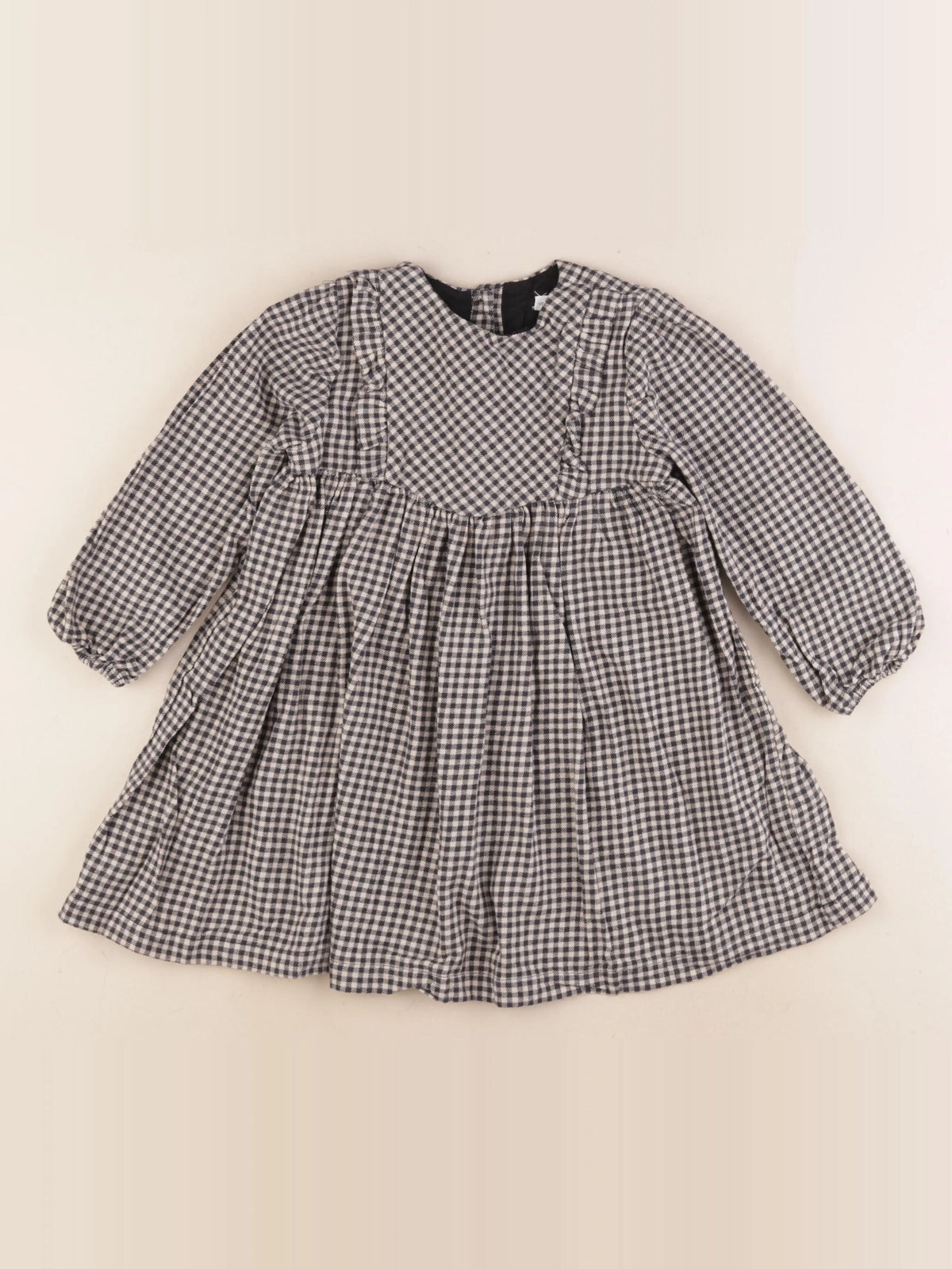 Vertbaudet - robe bleu, beige - 4 ans