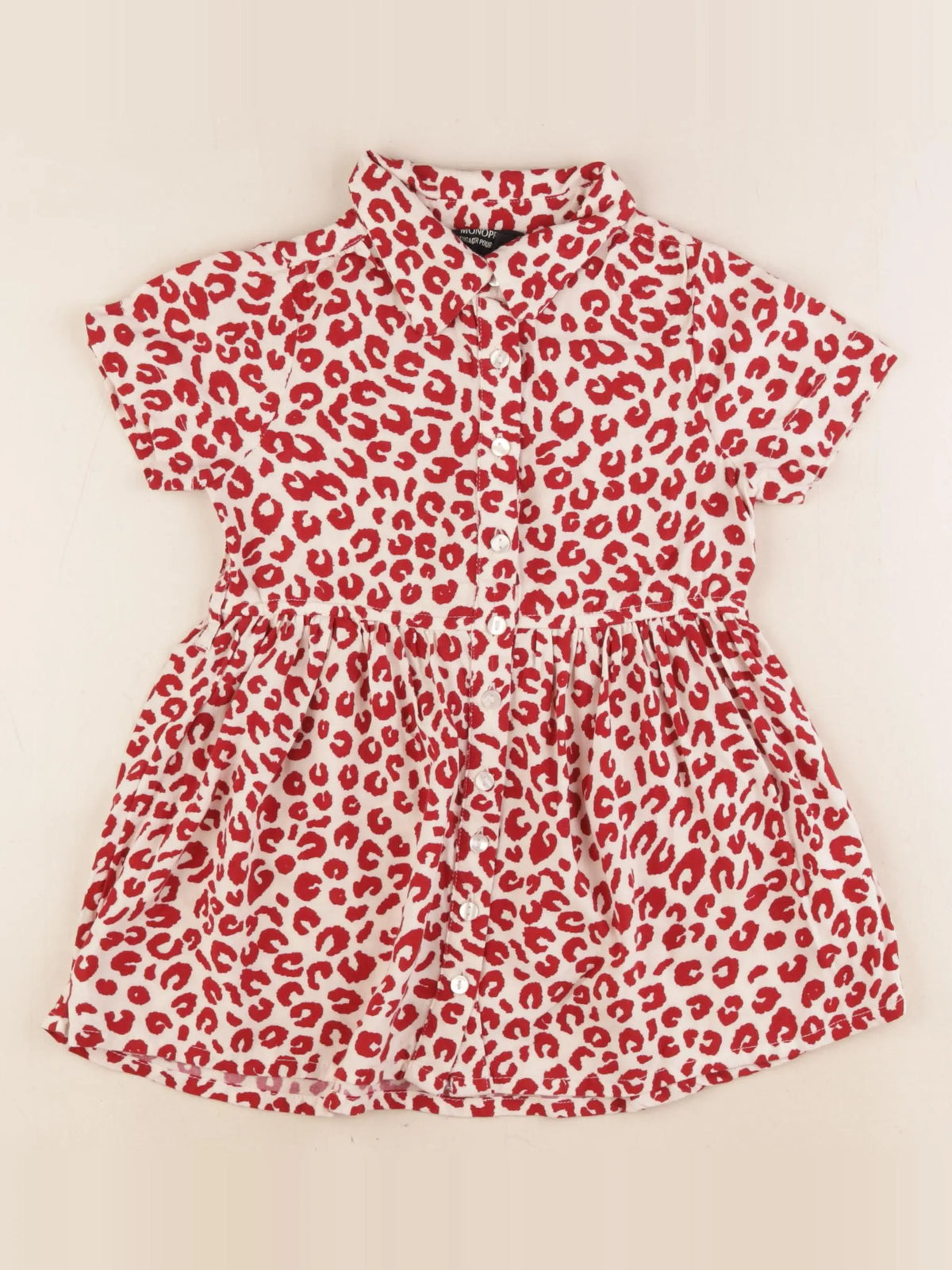 Monoprix - robe rouge - 3 ans