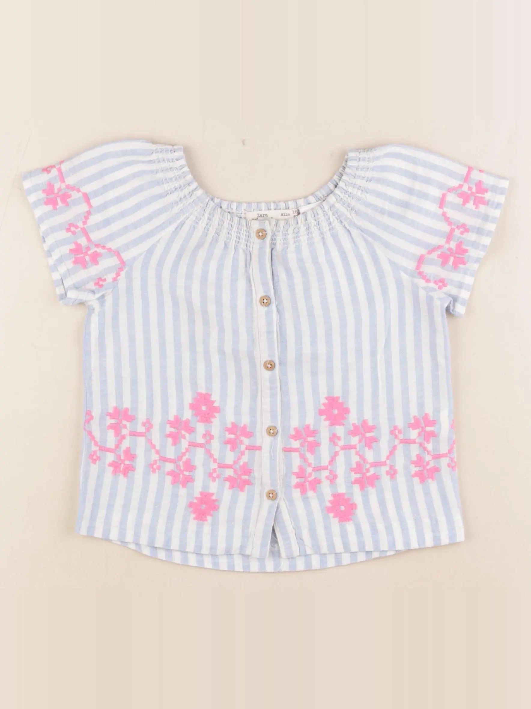 Zara - blouse bleu - 18/24 mois