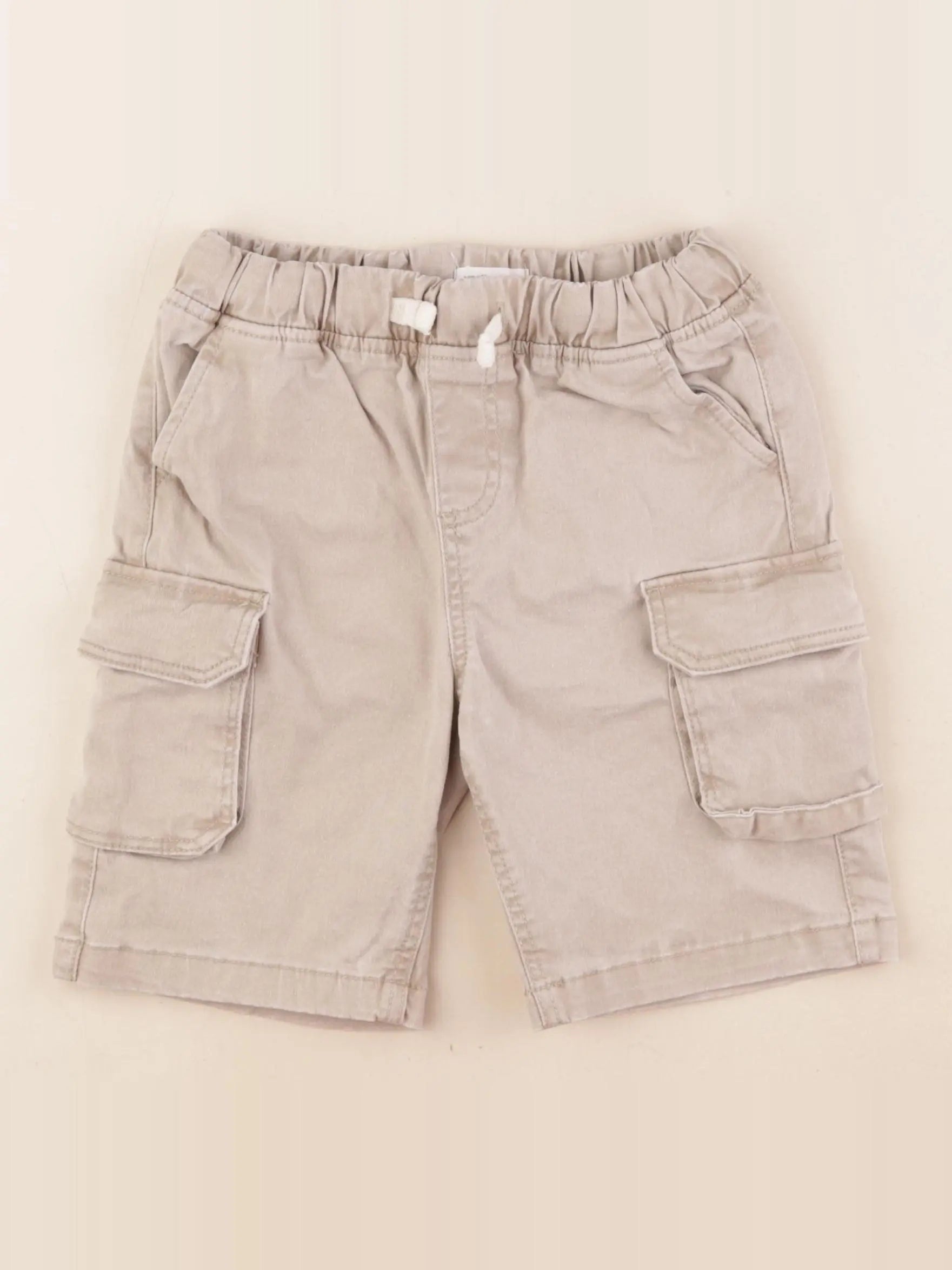Vertbaudet - short beige - 8 ans