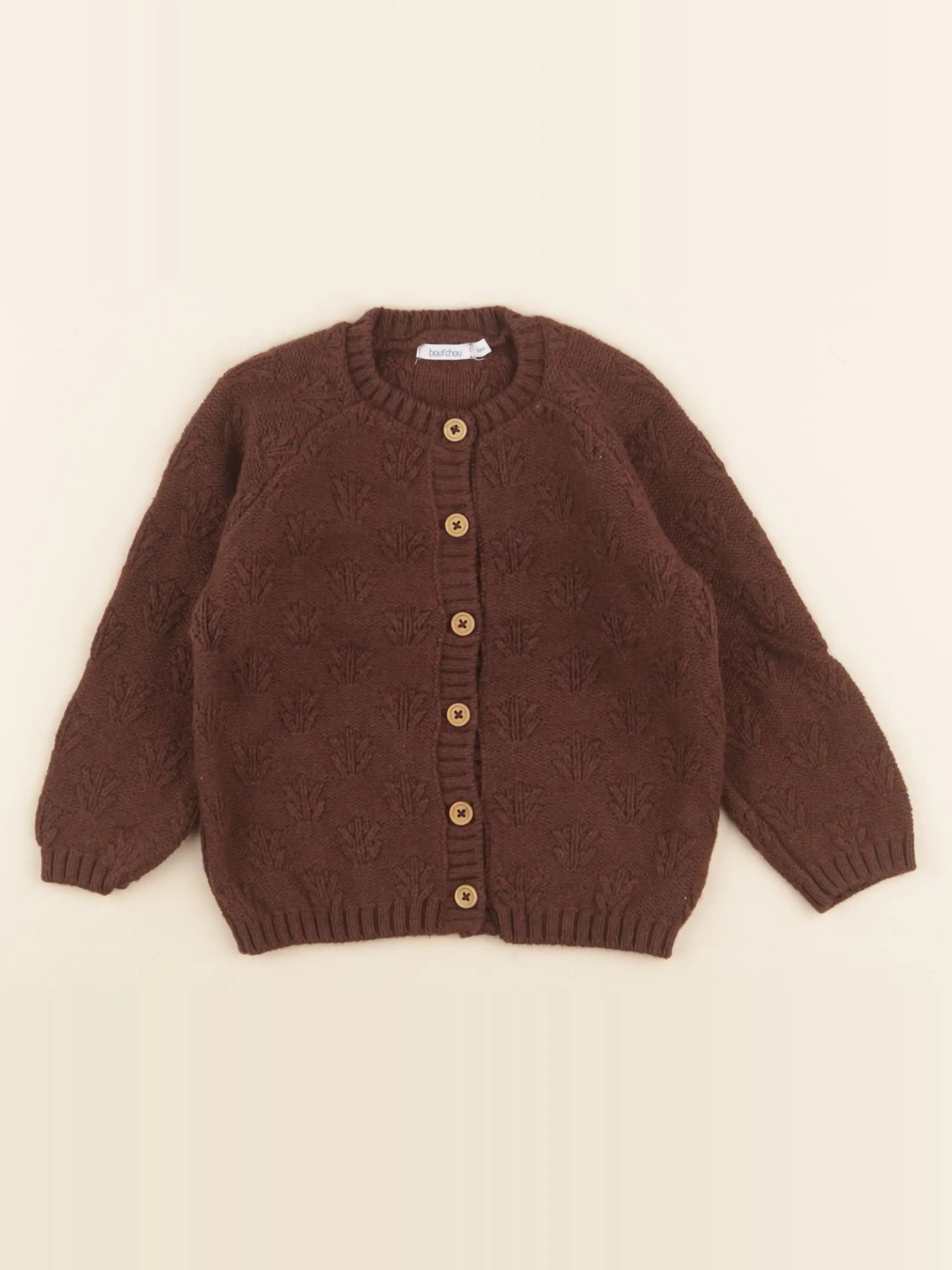 Boutchou - gilet marron - 36 mois